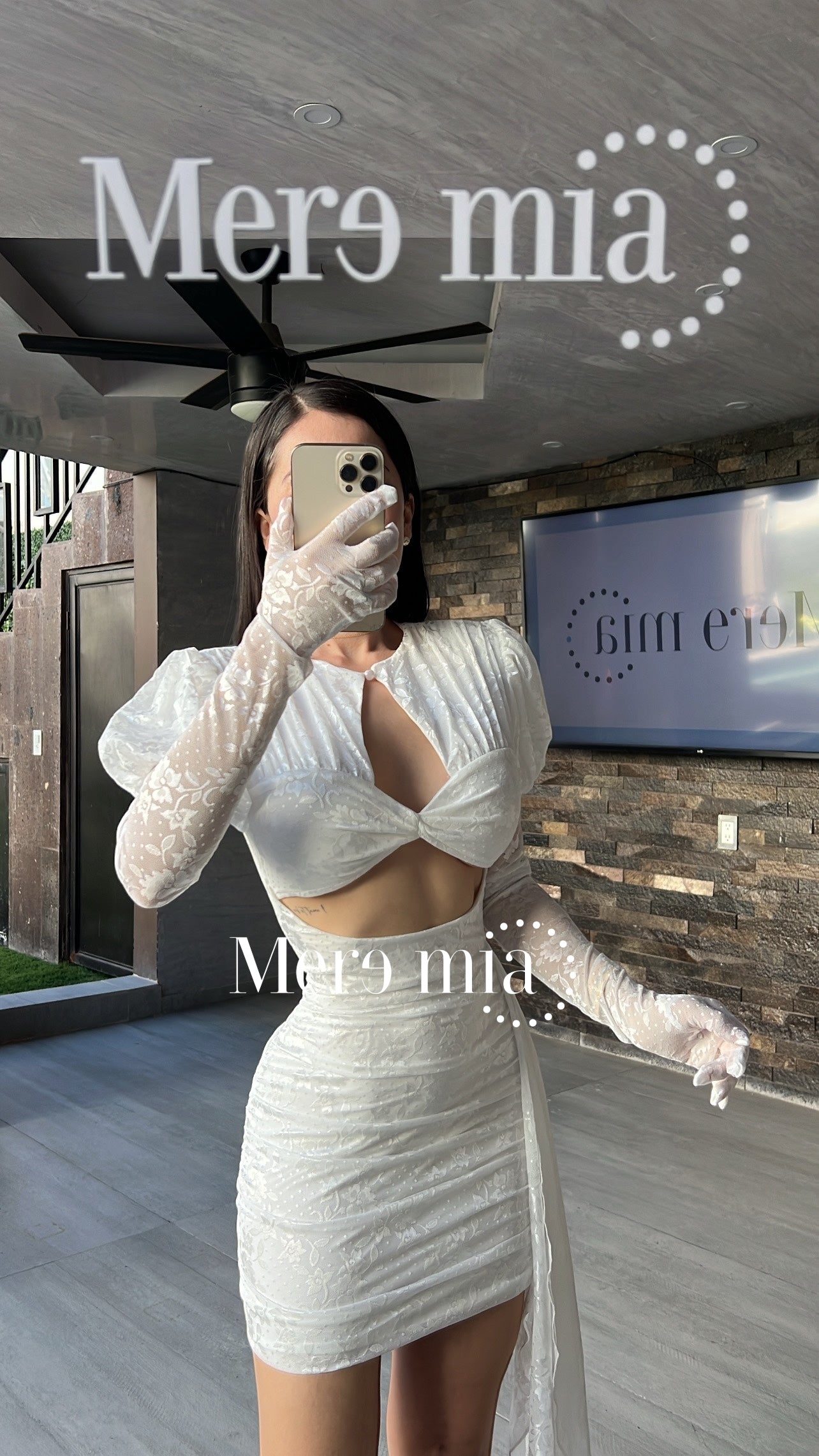 Vestido blanco ml bomb