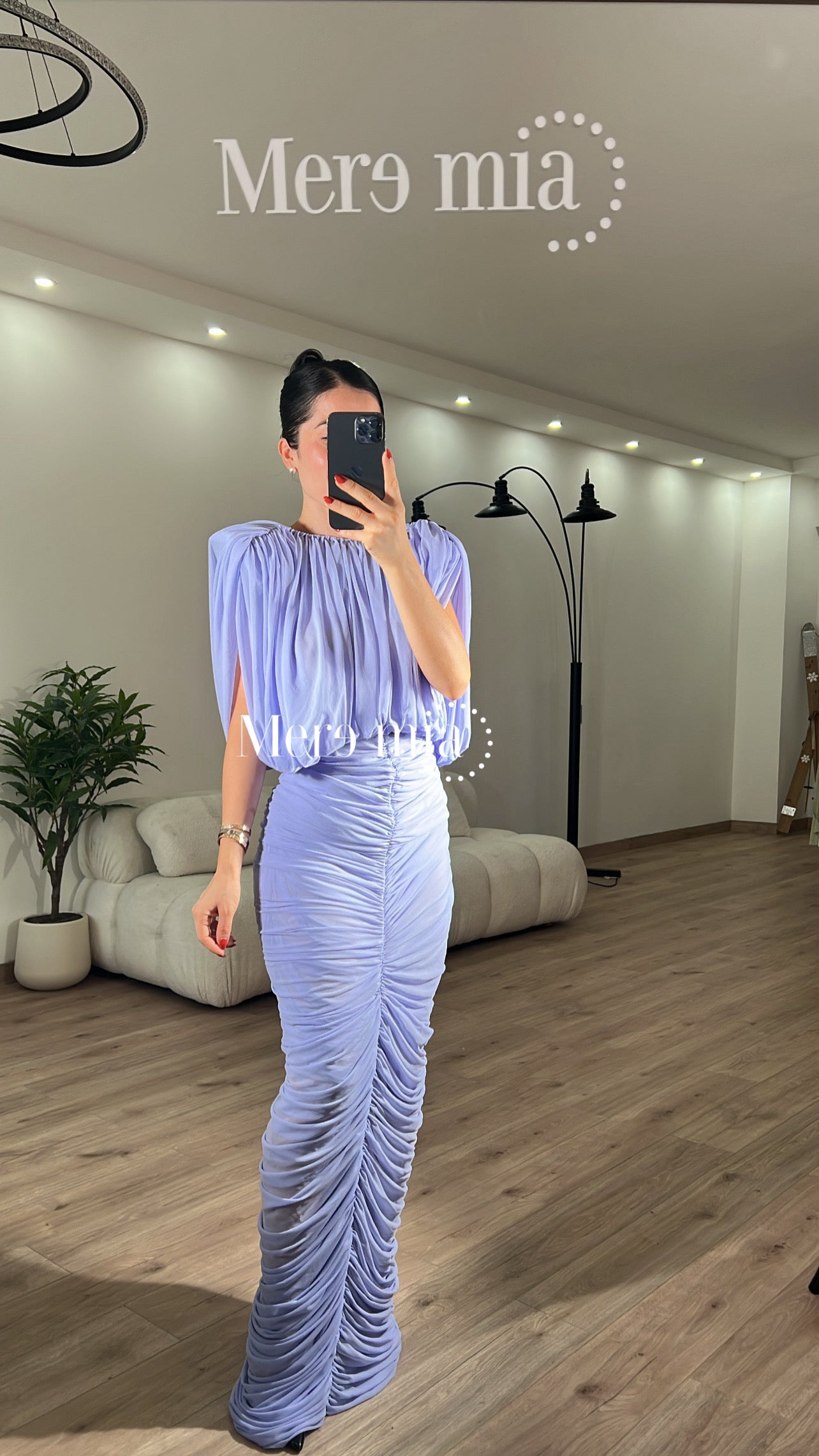 Vestido pliegues bombacho