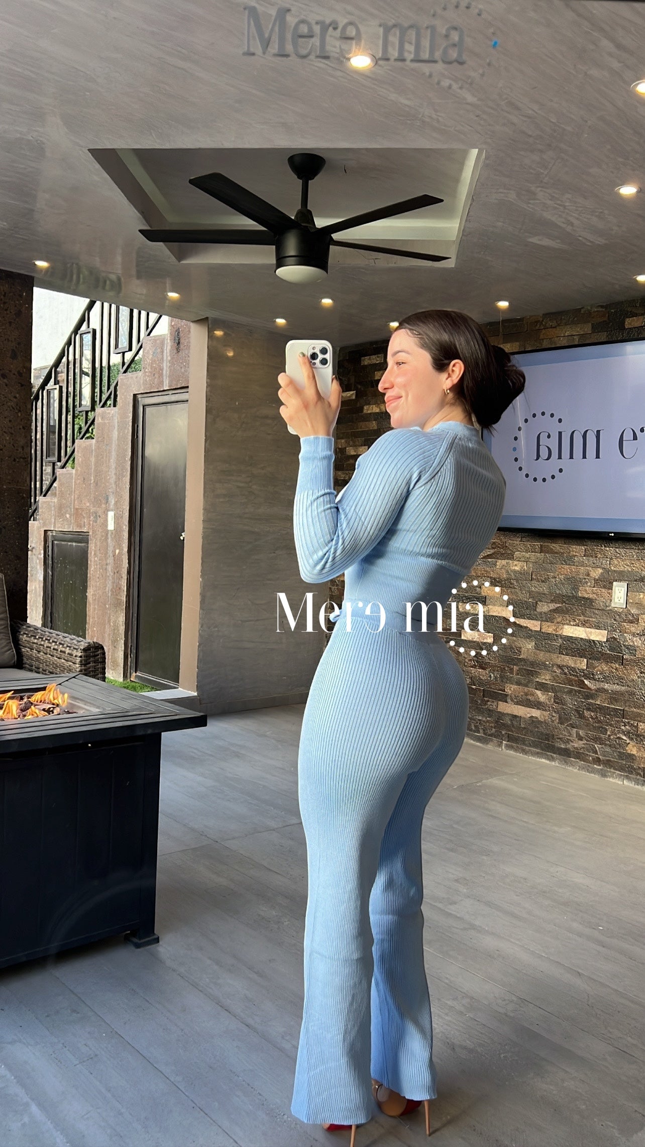 Conjunto azul sweater pantalon