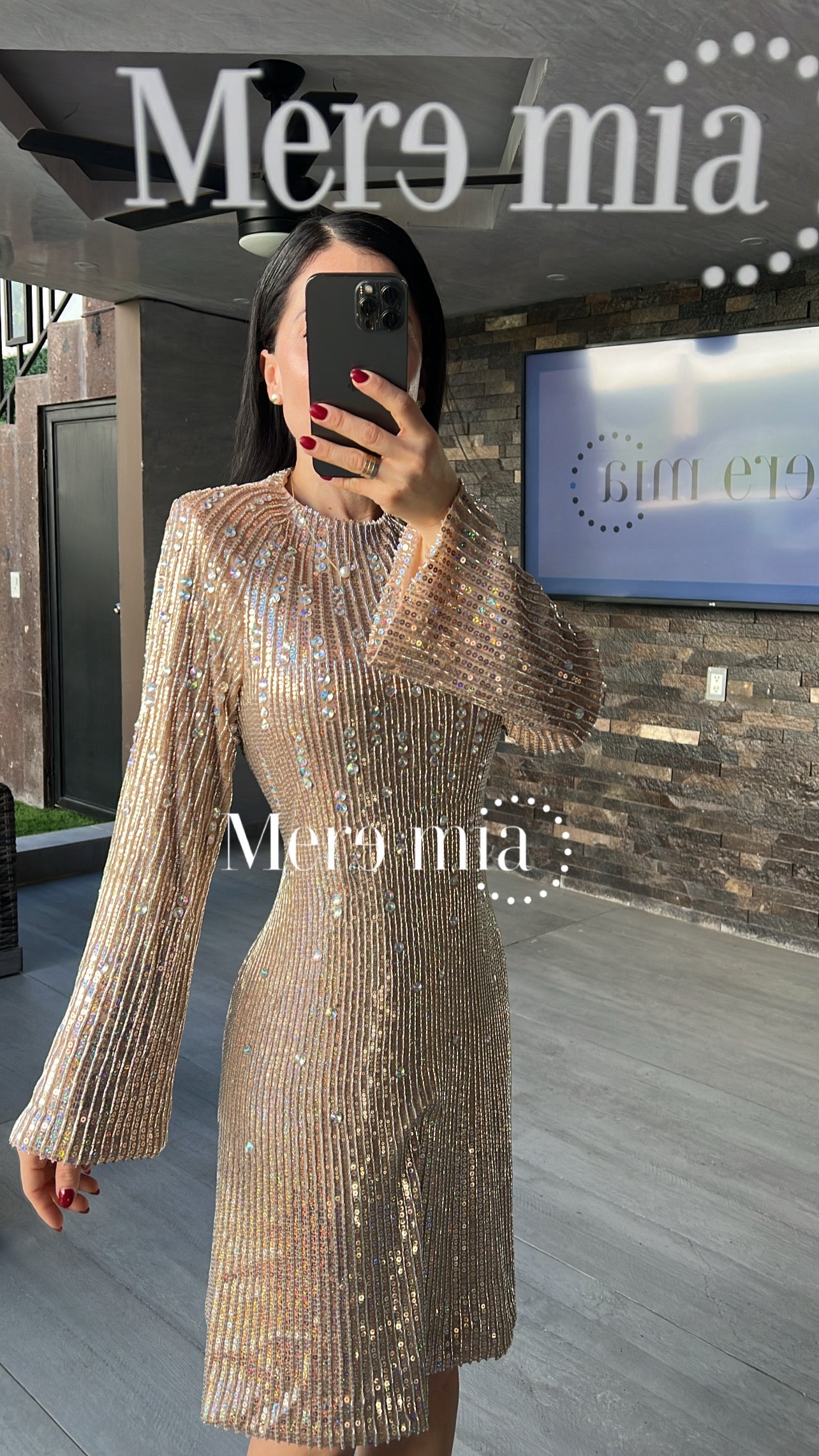 Vestido moka lent plata