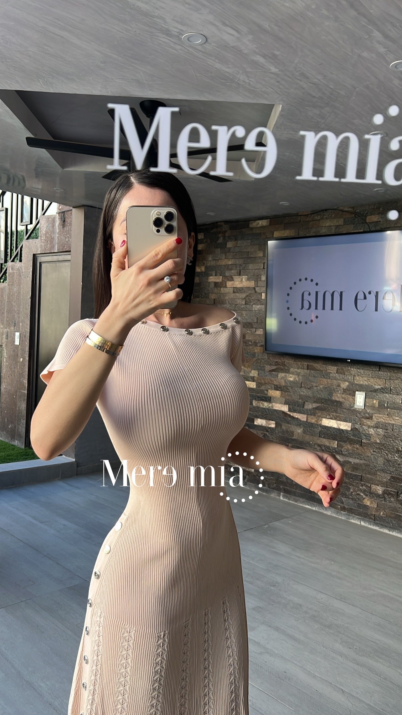 Vestido melón mc