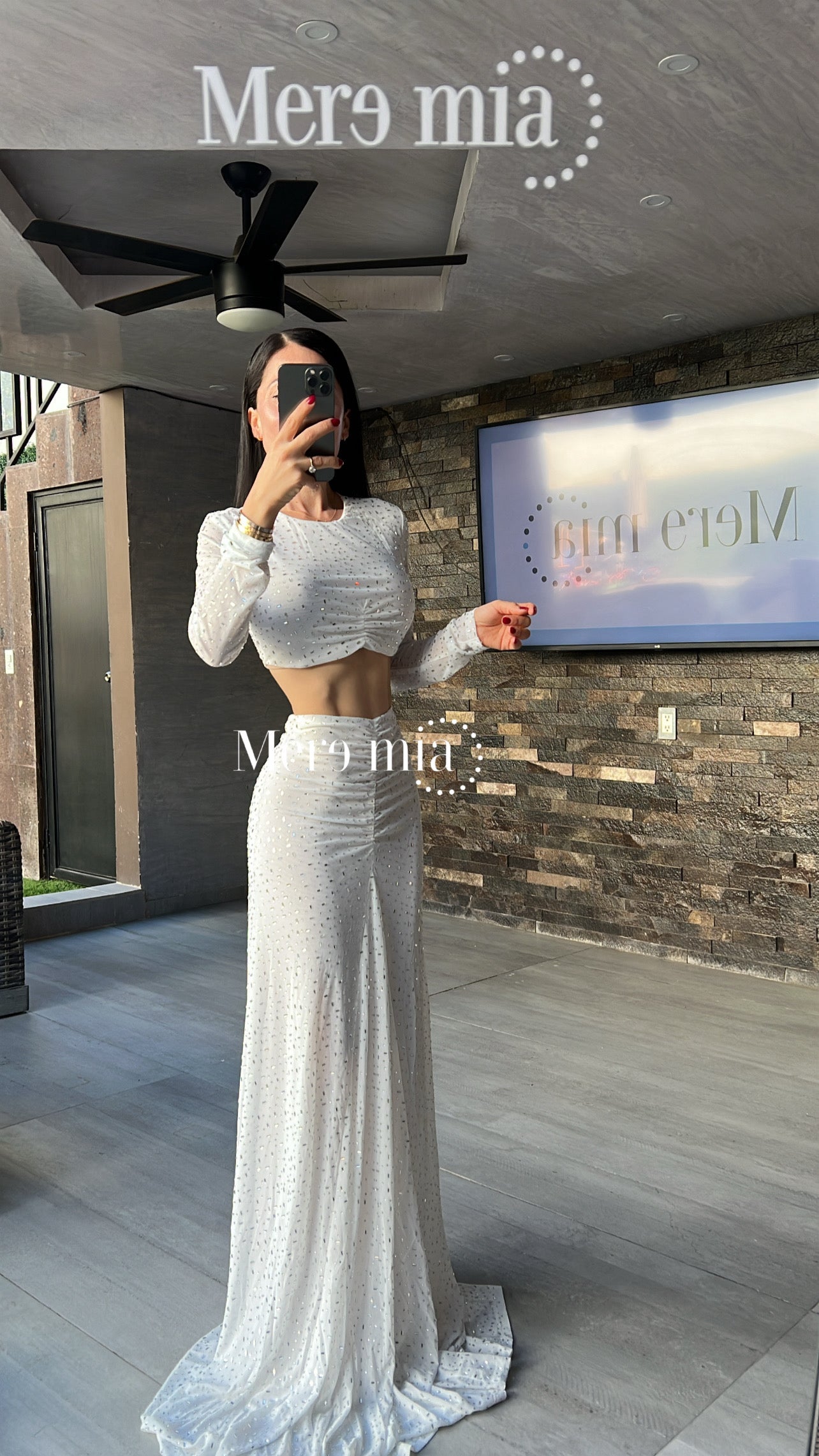 Conjunto lent plata ml