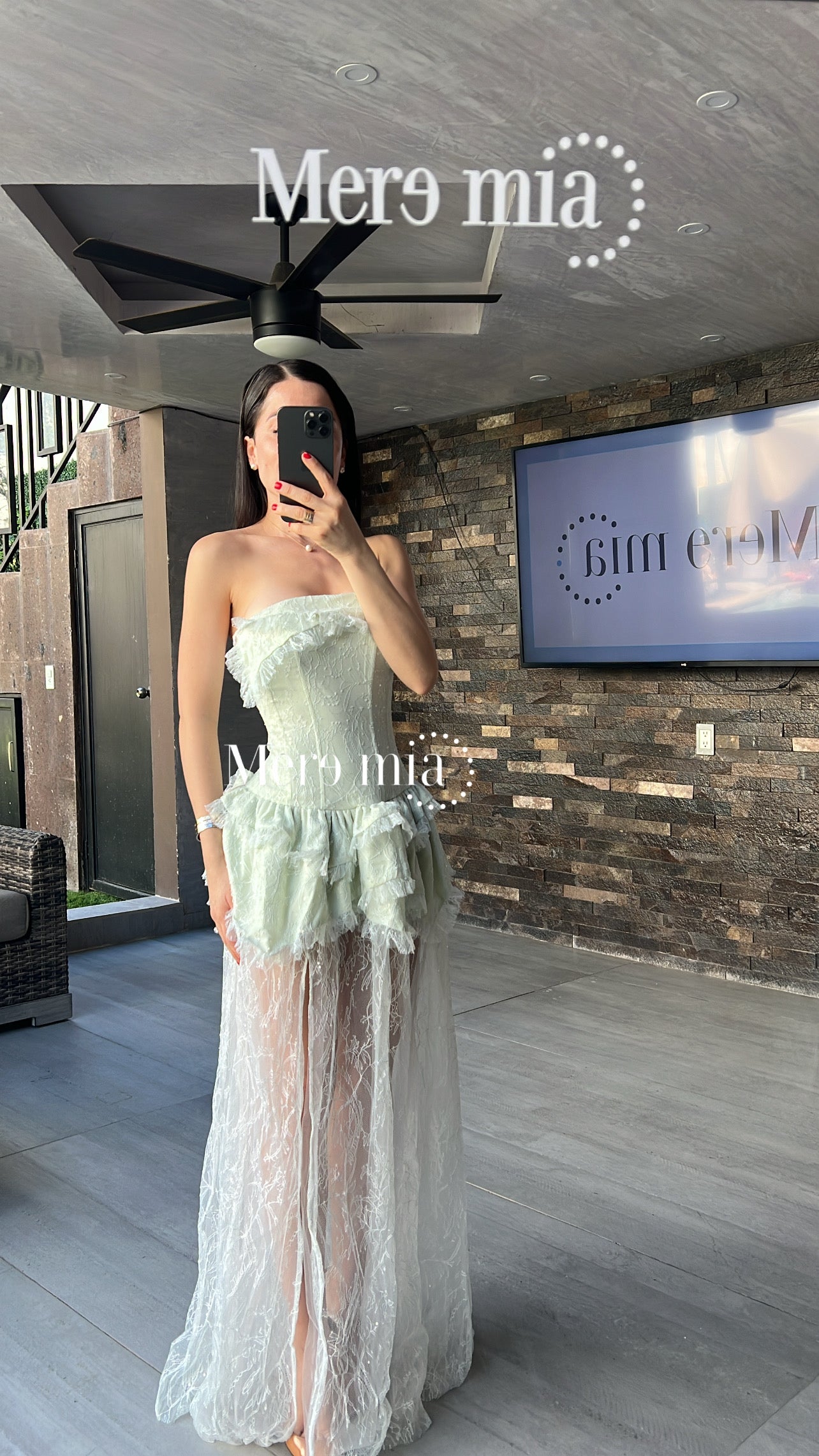 Vestido olan corr strapples