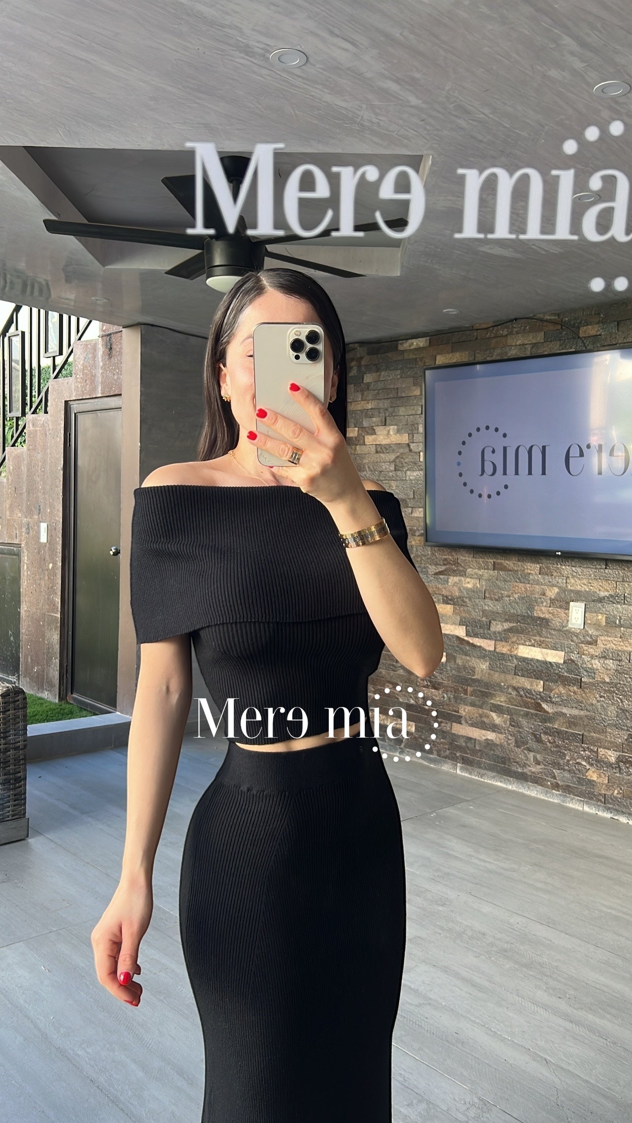 Conjunto olan liso hombros