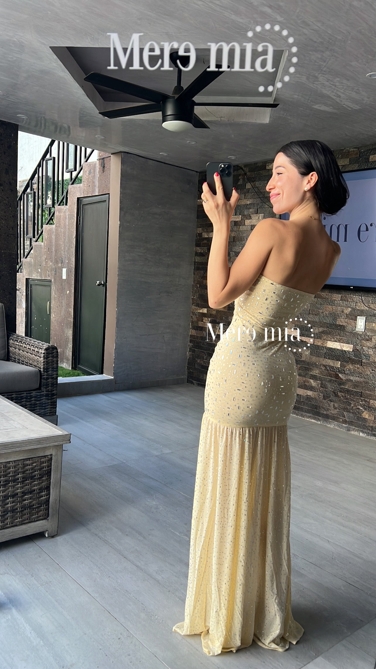 Vestido am apl plata