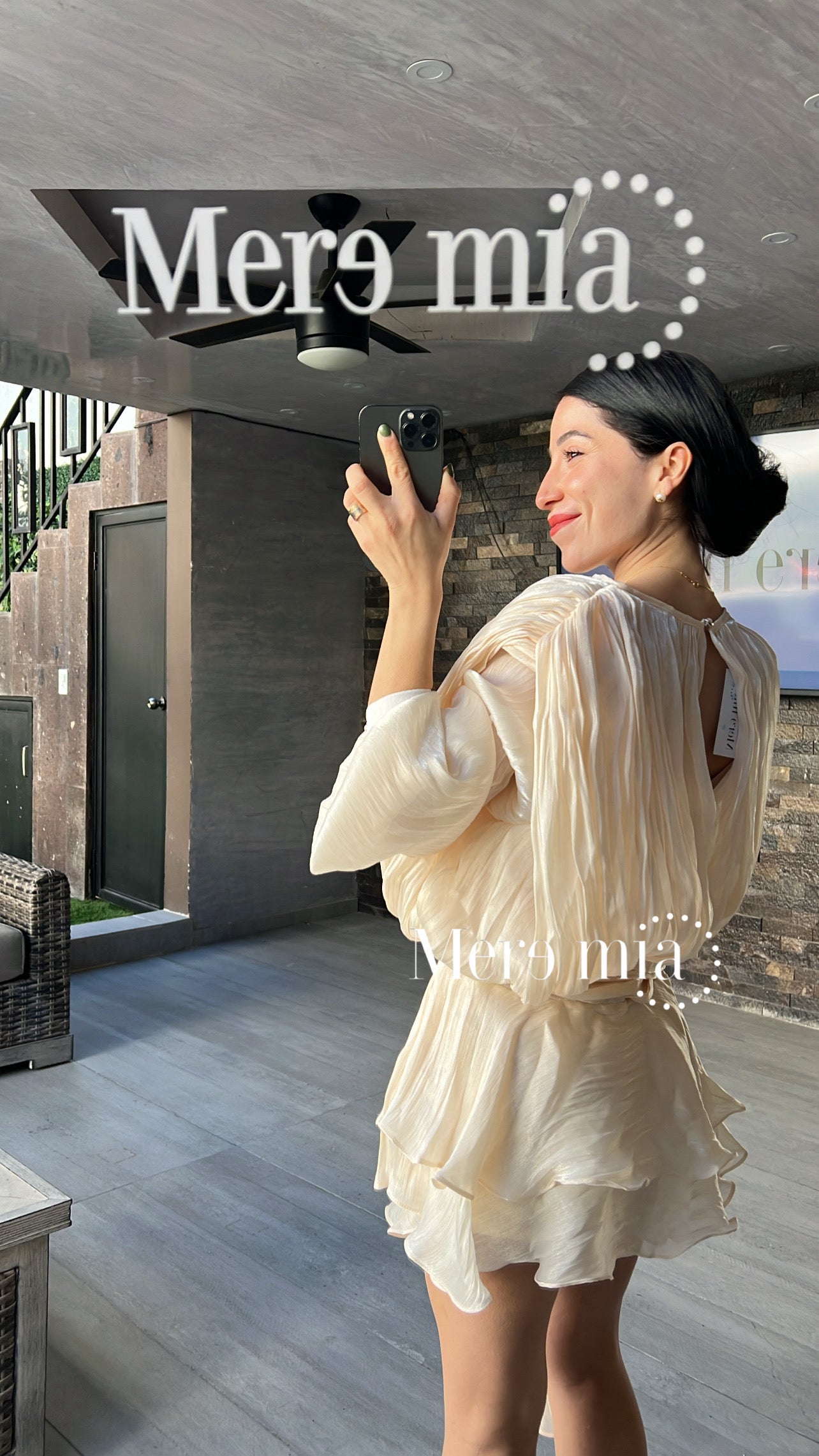 Vestido ivory olanes