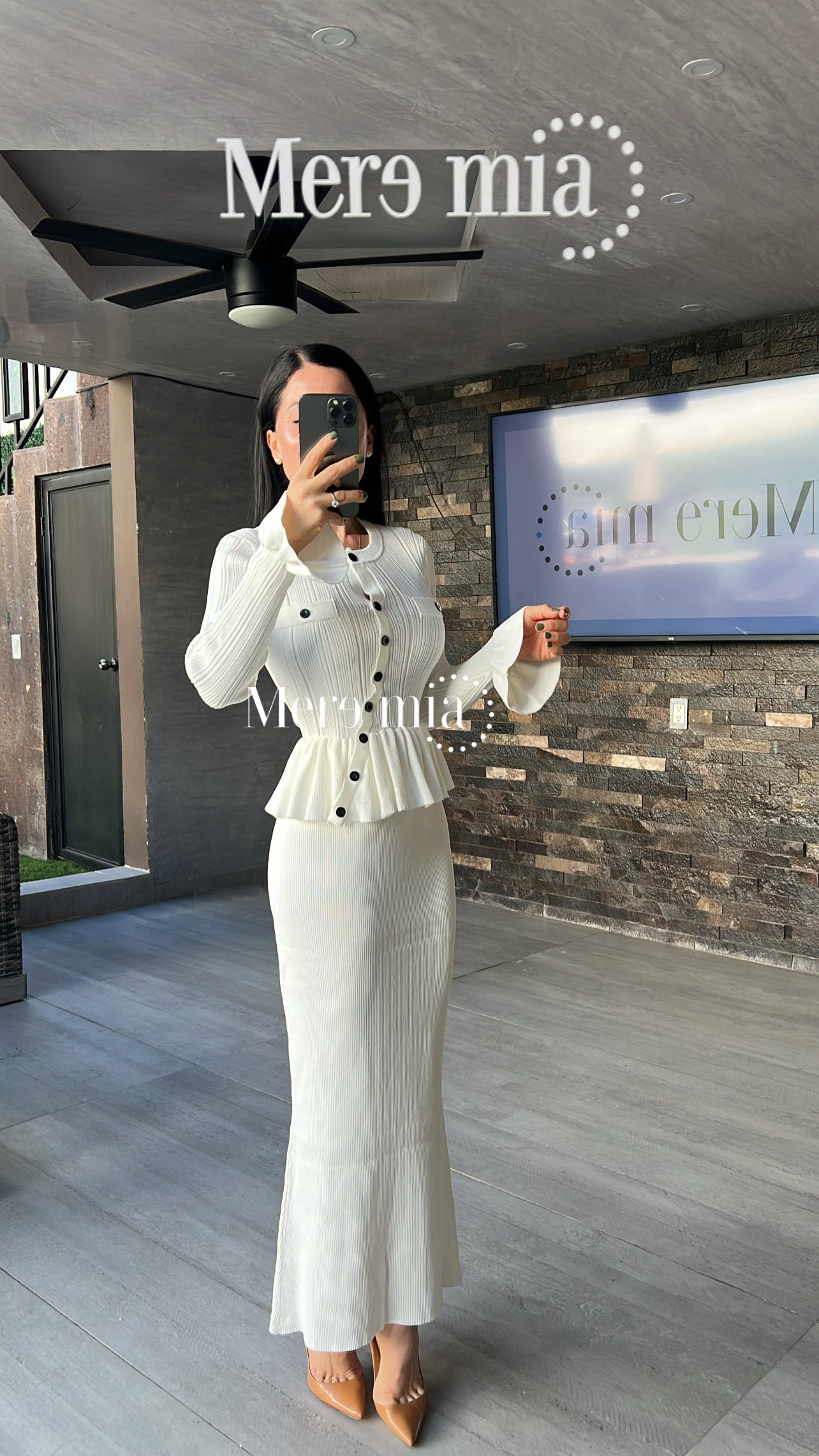 Conjunto blanco olanes asim