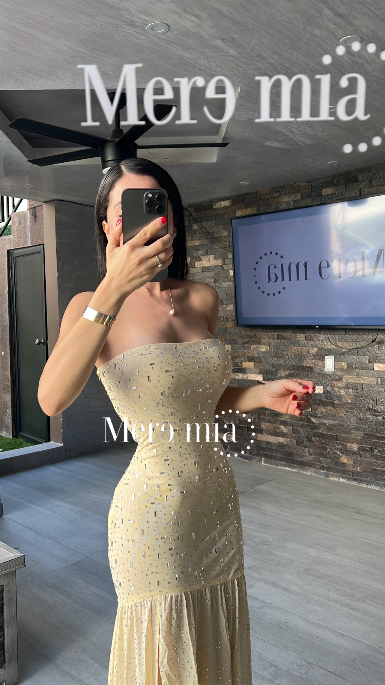 Vestido am apl plata