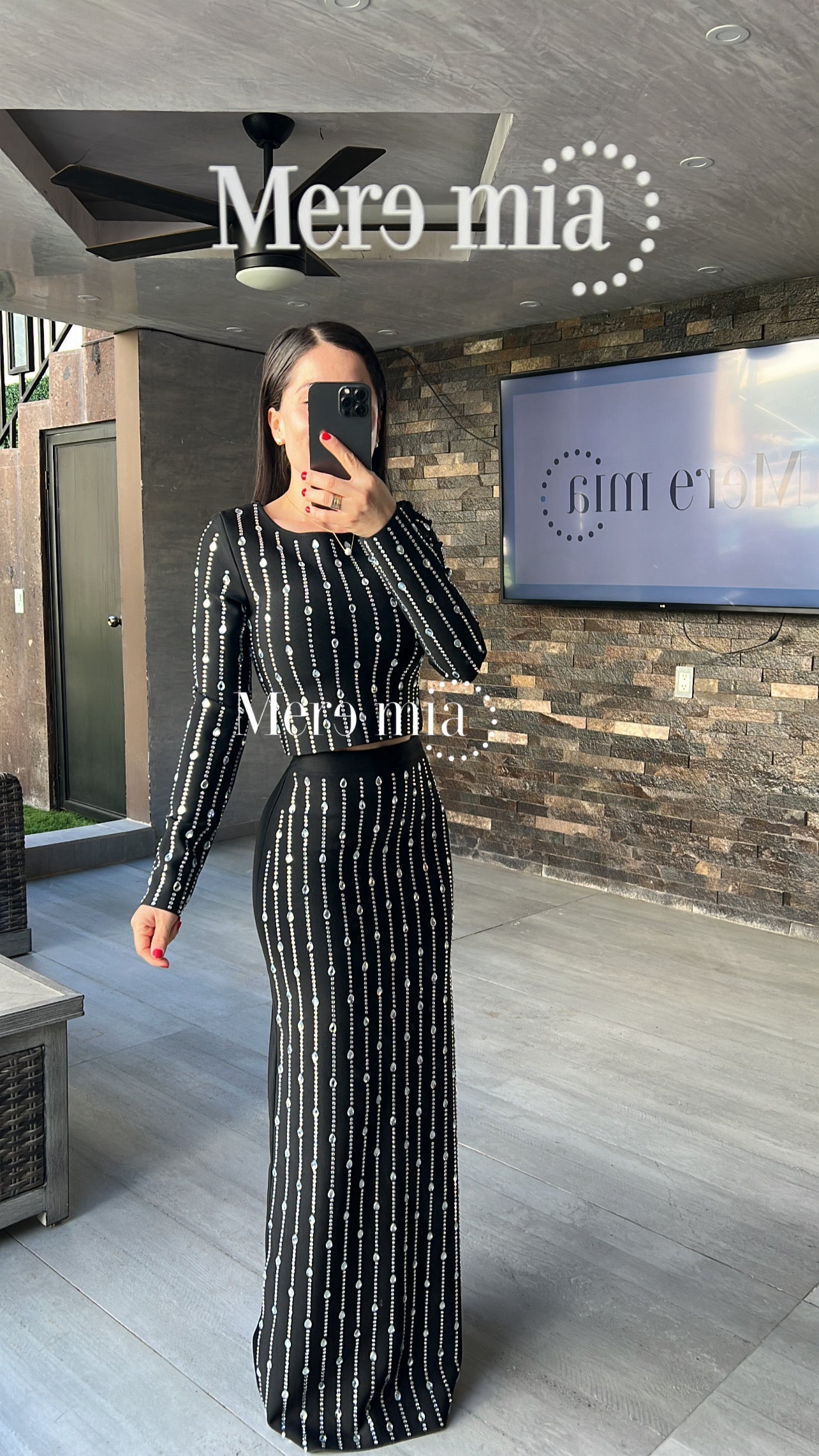 Conjunto negro puntos ml