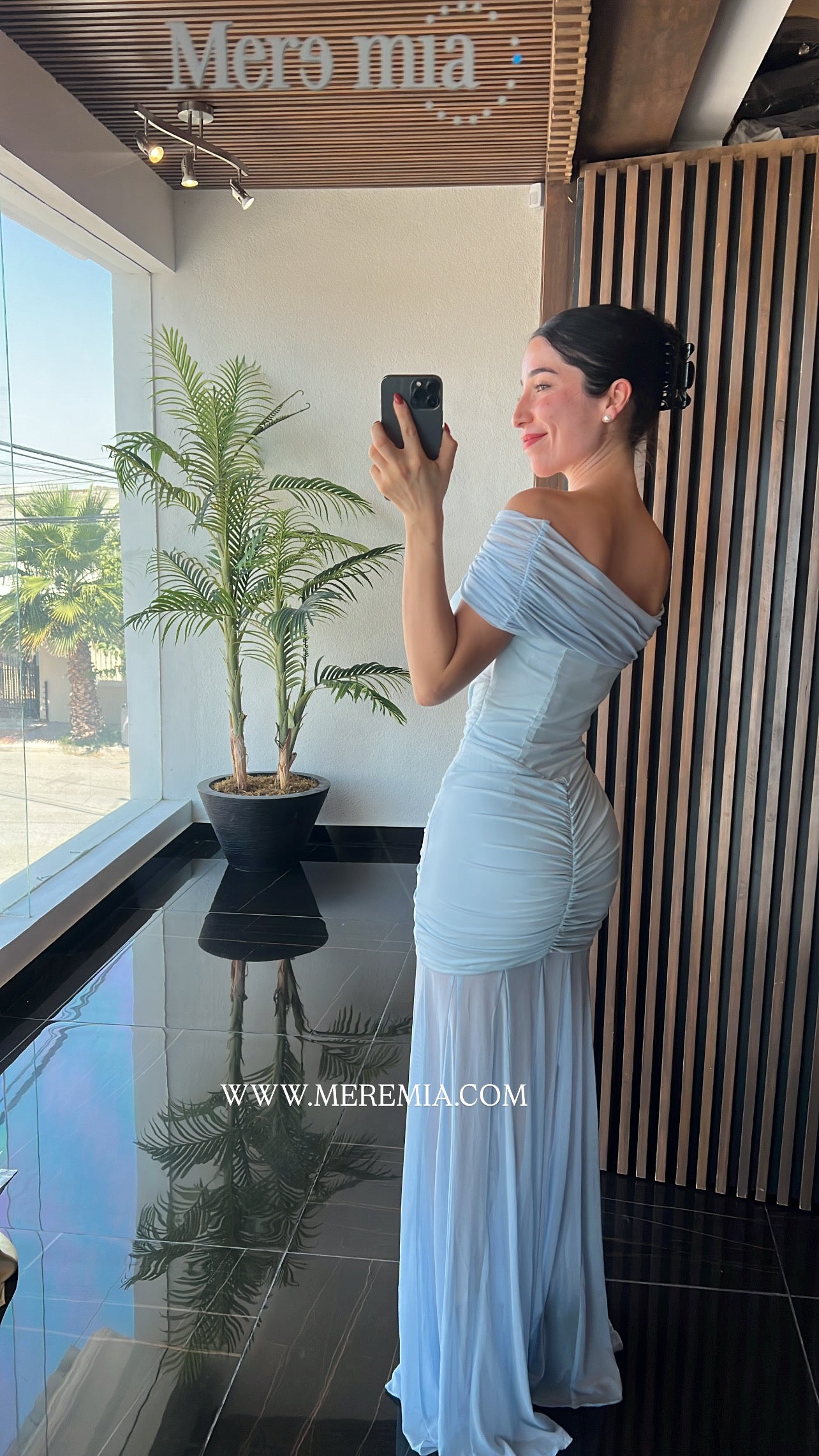 Vestido plisado hom