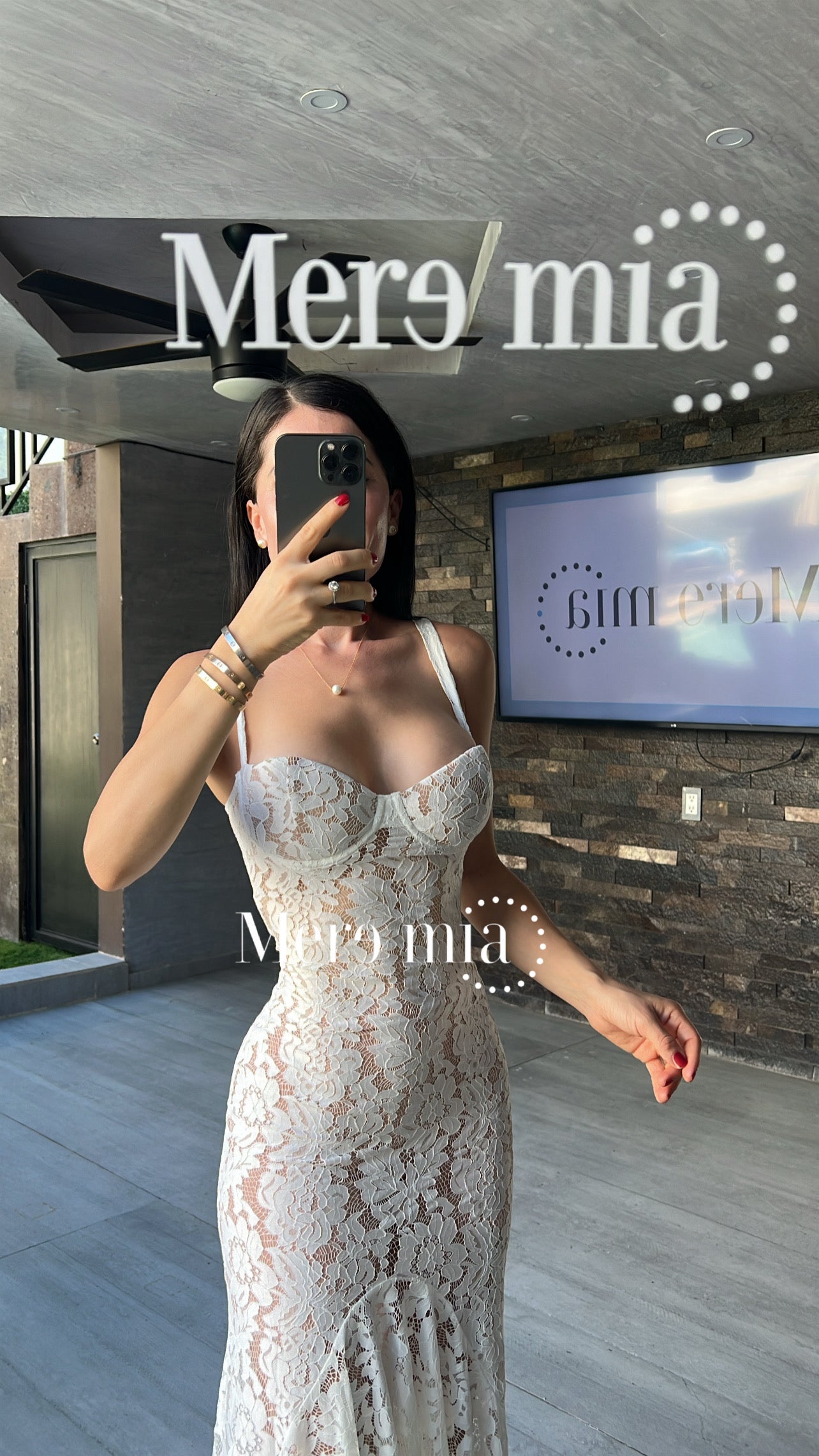 Vestido blanco encaje