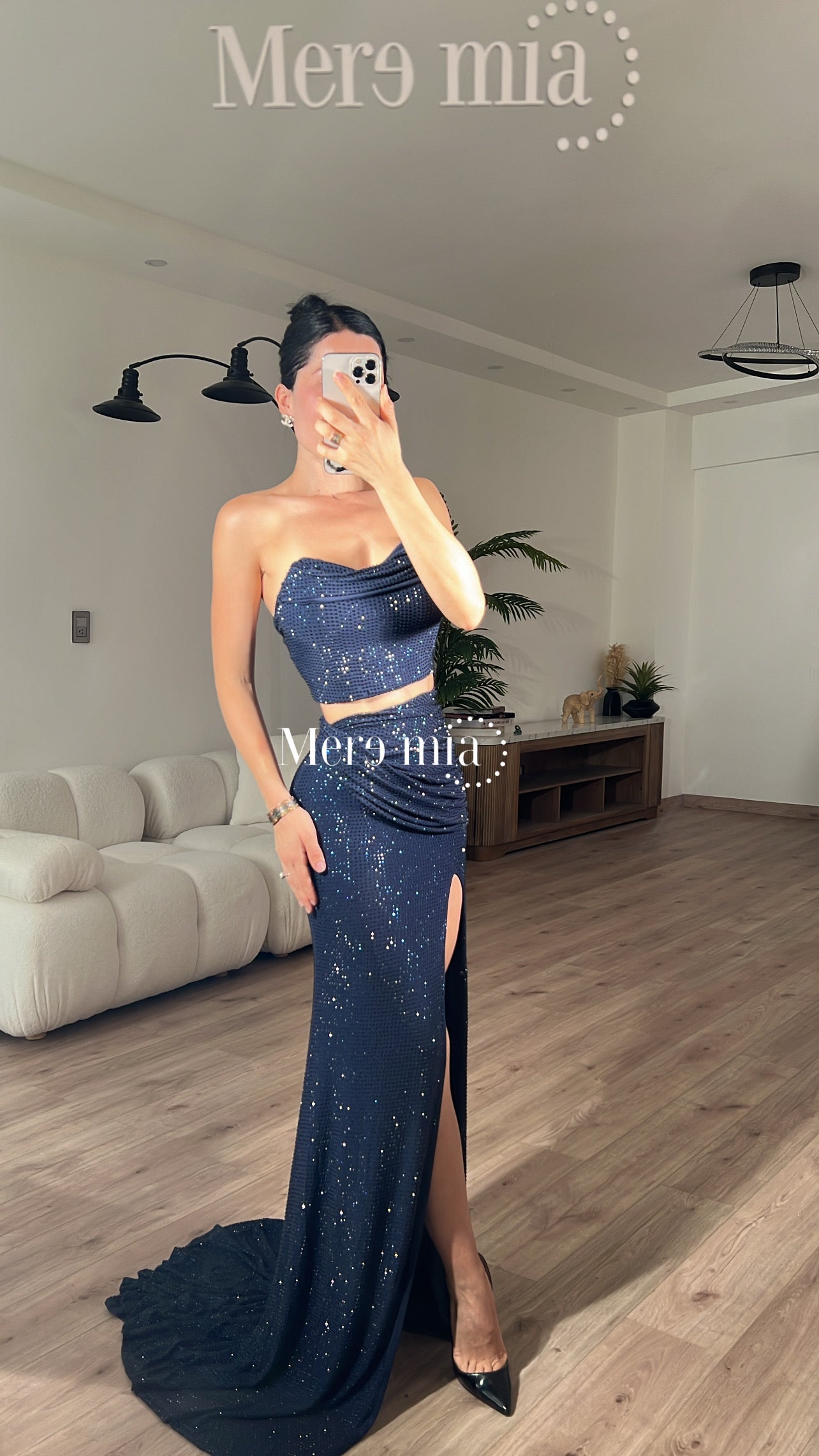 Conjunto azul puntos