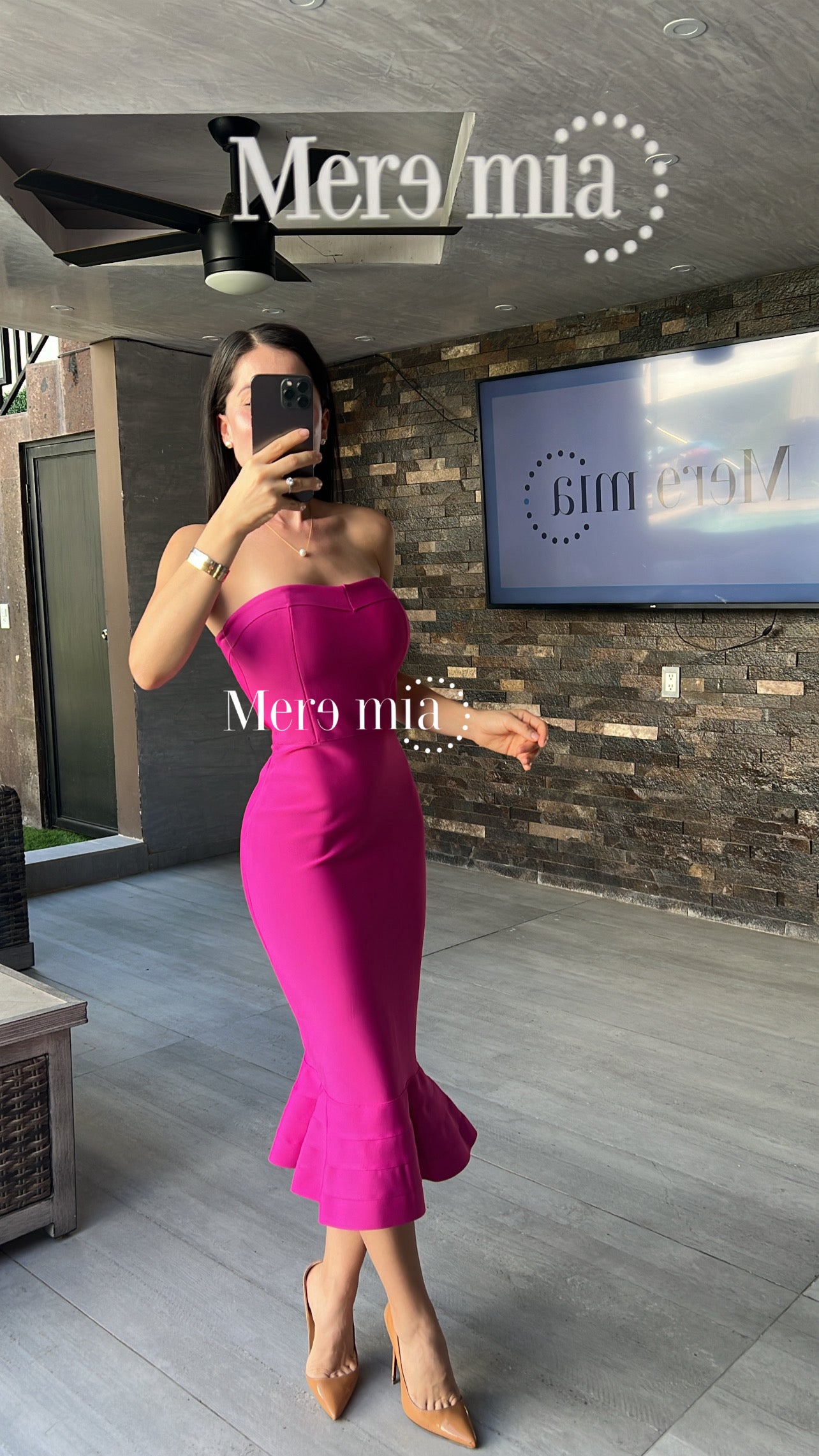 Vestido bugambilia olan