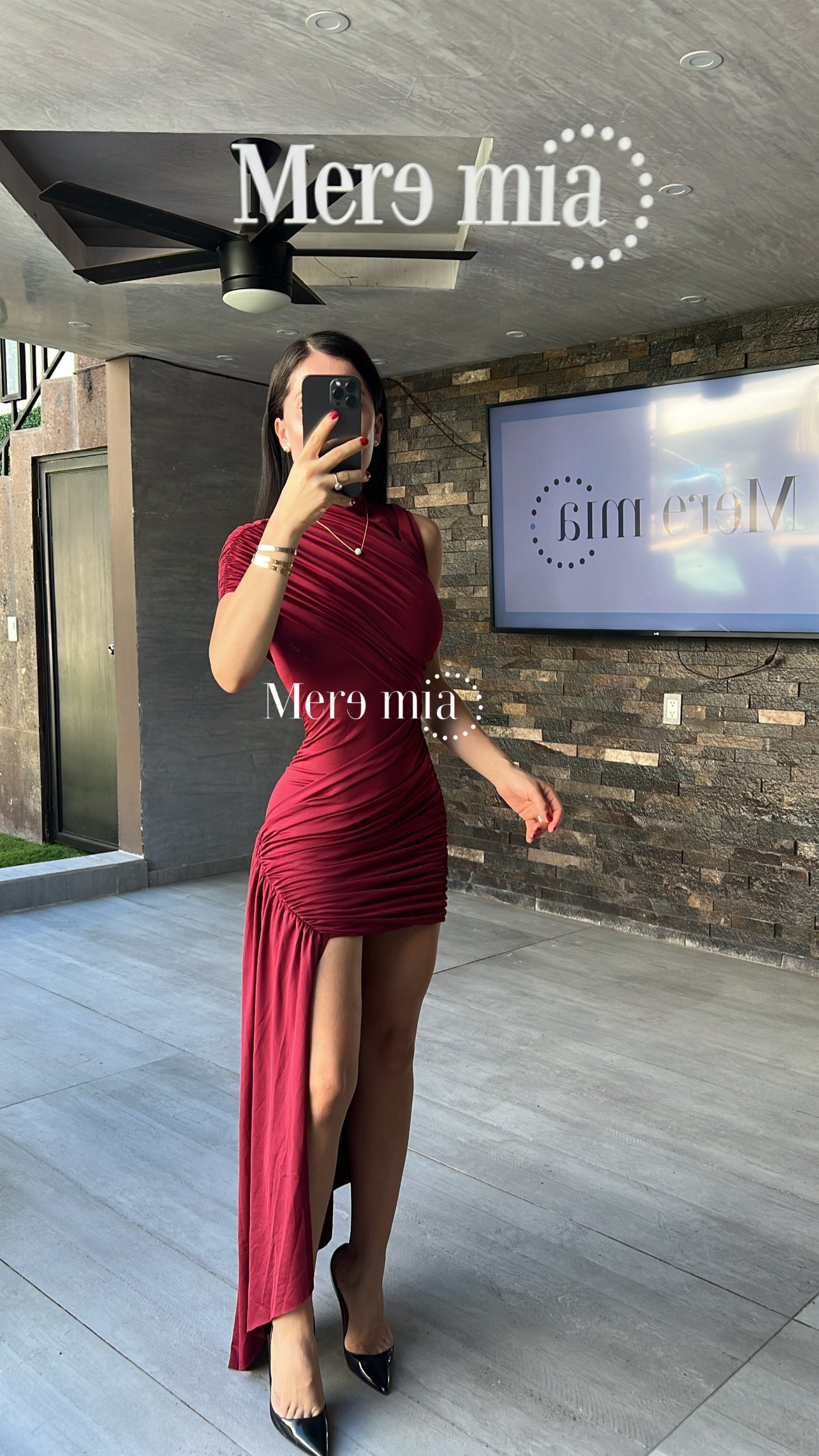 Vestido cruzado estola