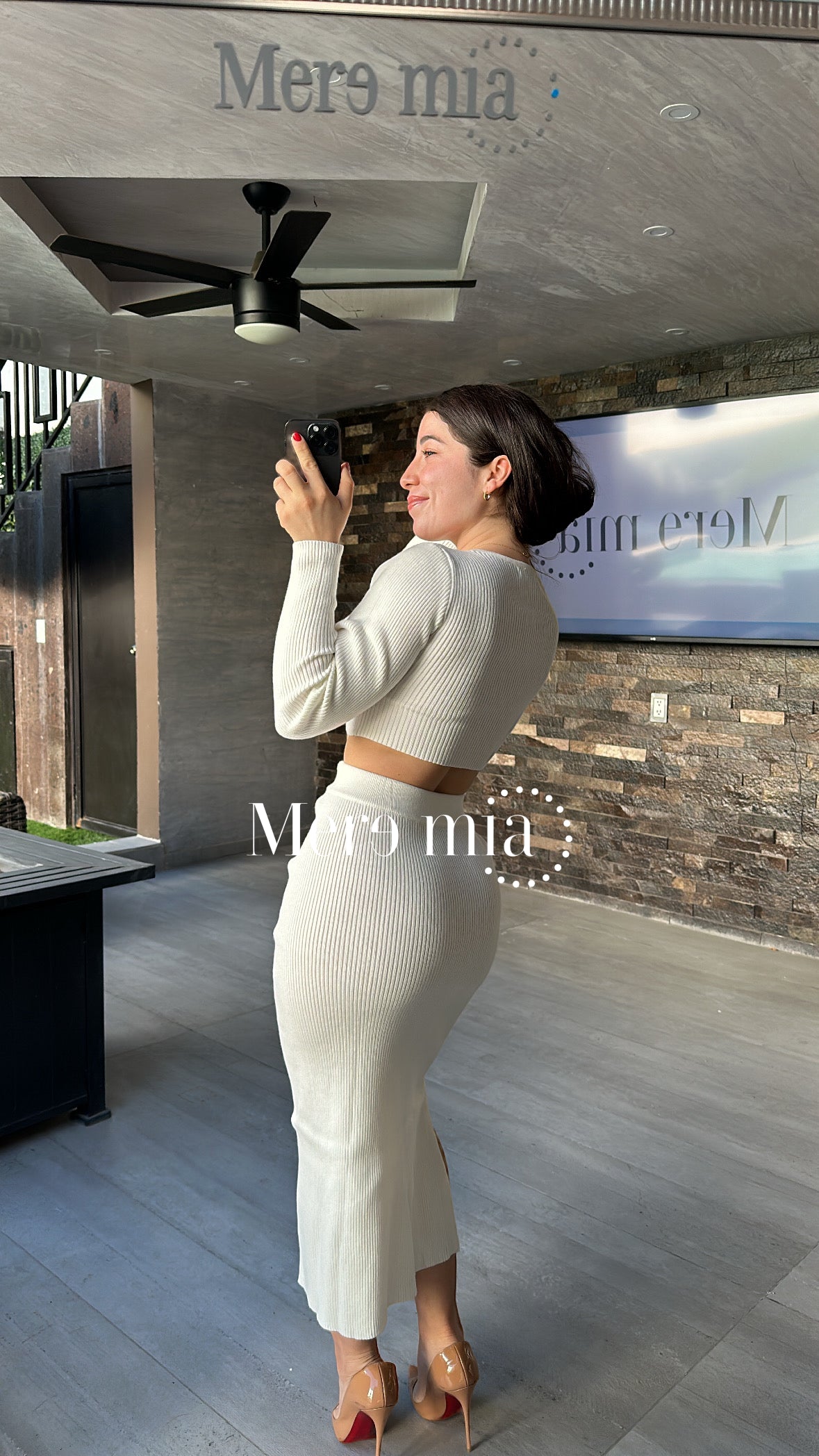 Conjunto blanco sweater