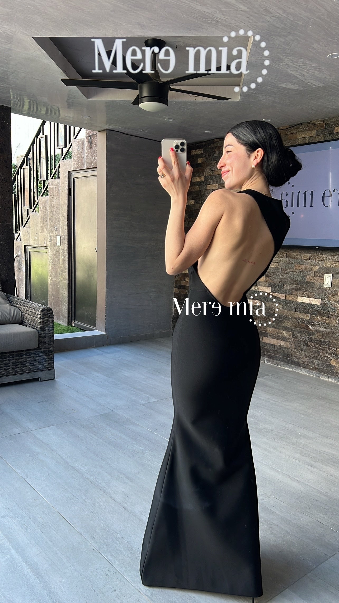 Vestido negro espalda