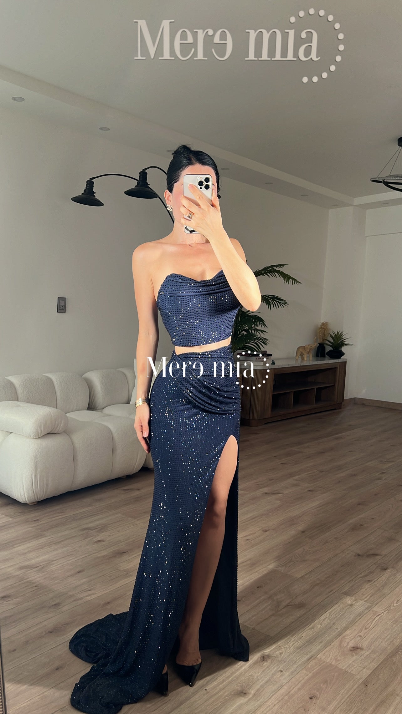 Conjunto azul puntos