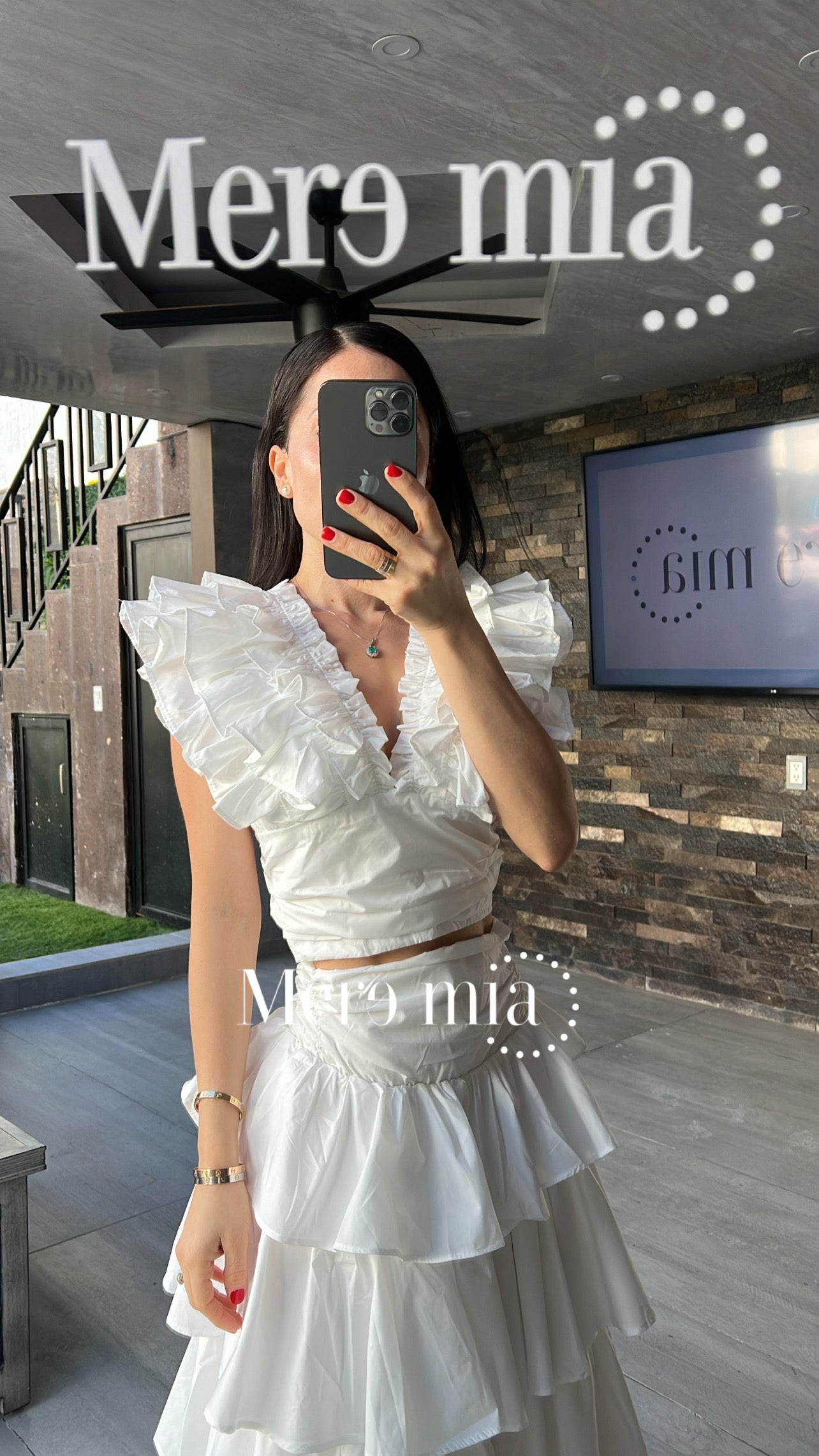 Conjunto blanco olanes