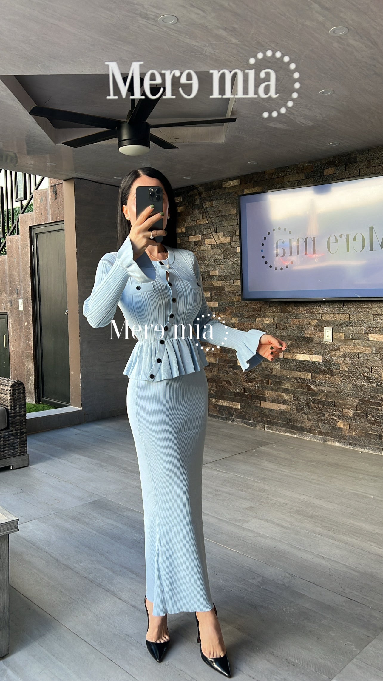 Conjunto azul olanes asim