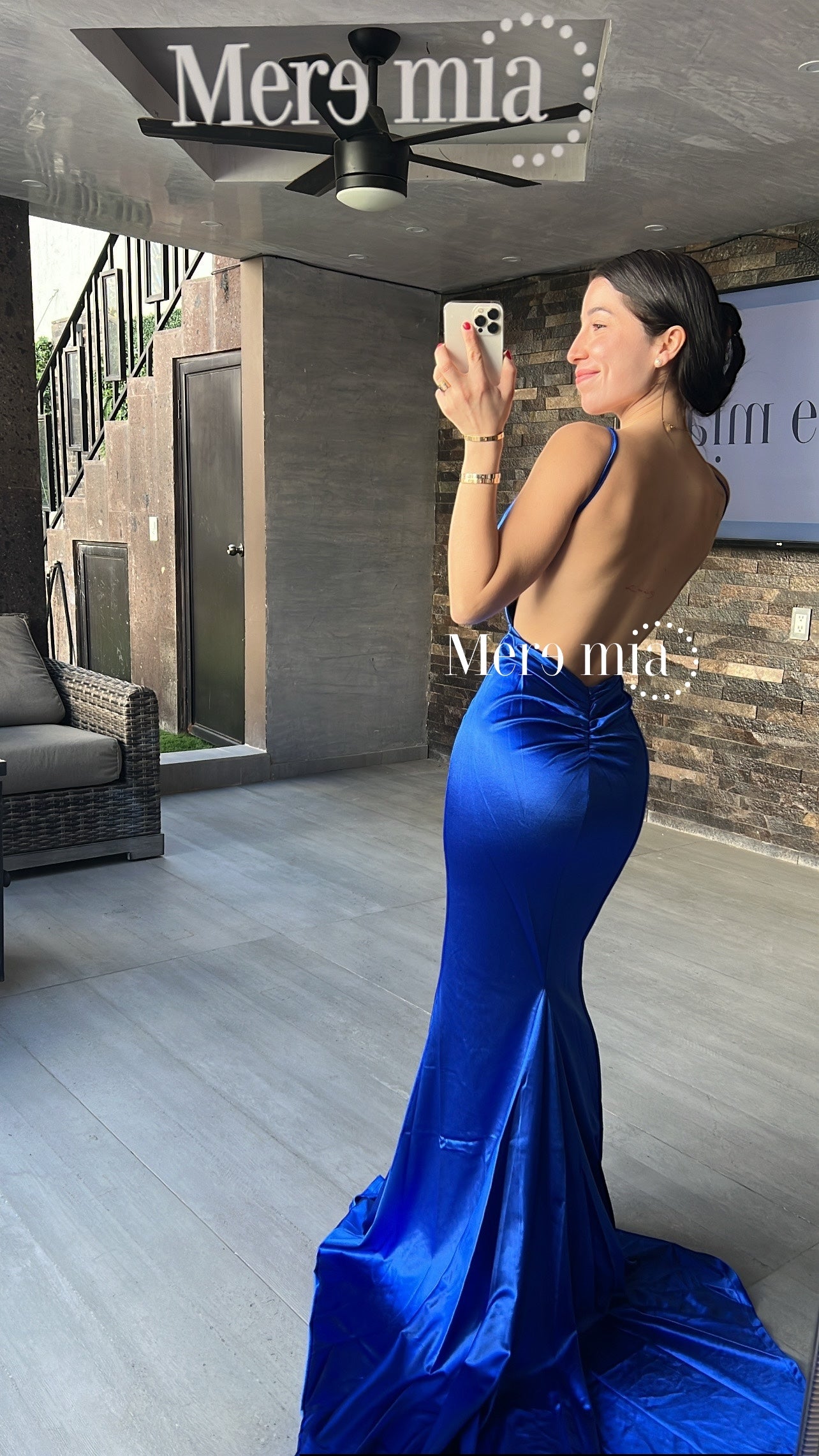 Vestido azul sat