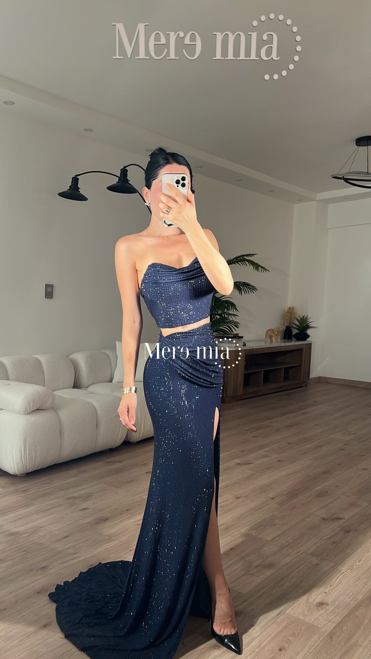 Conjunto azul puntos