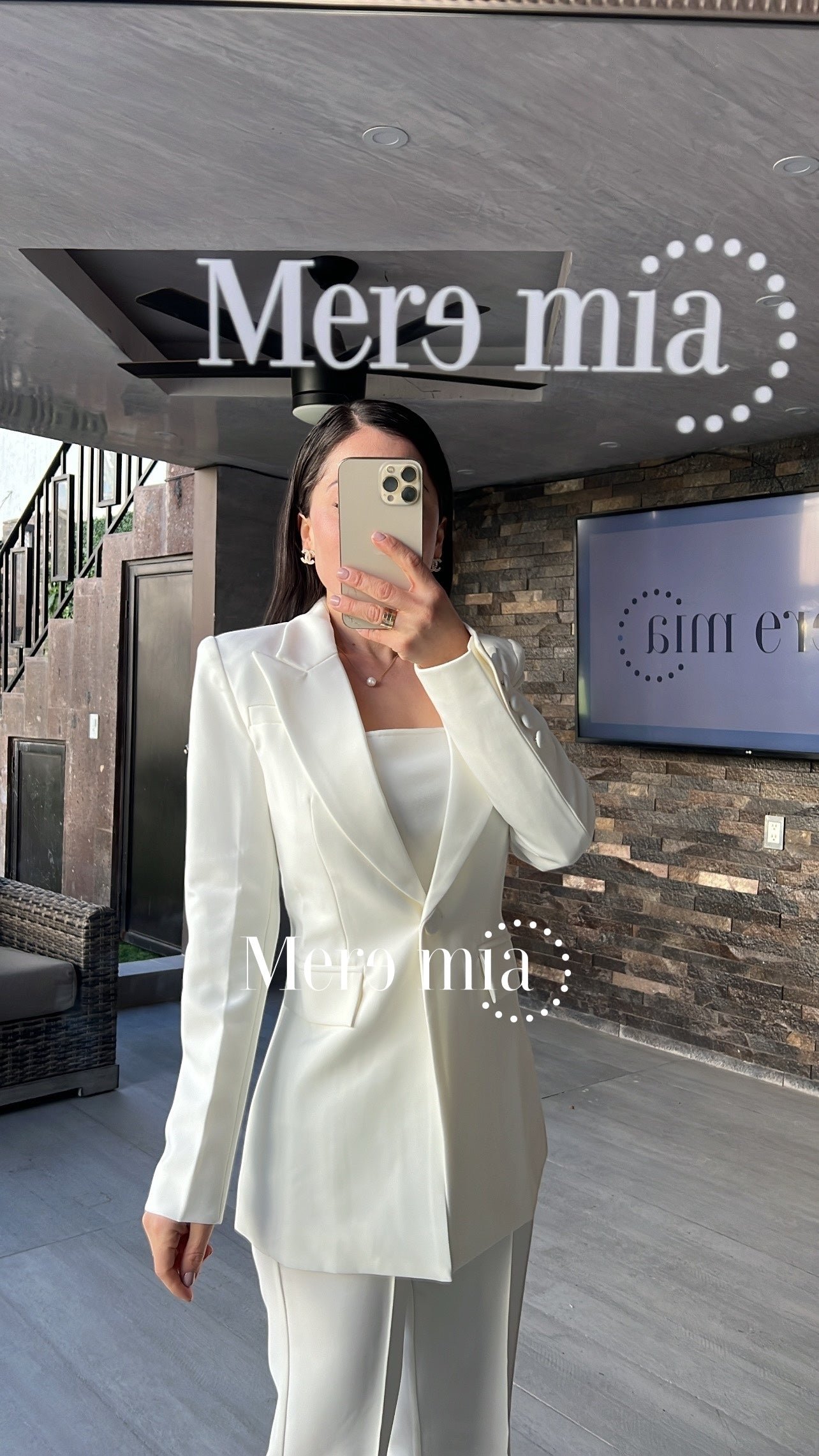 Conjunto pantalón blanco