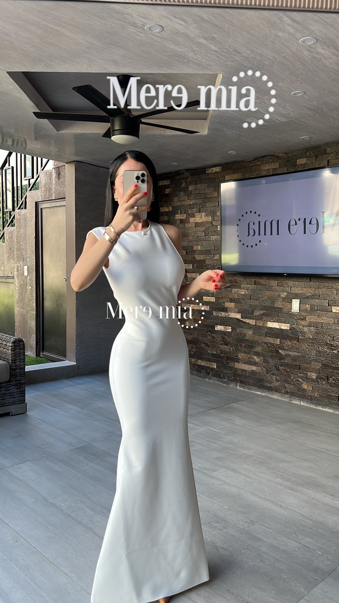 Vestido espalda largo