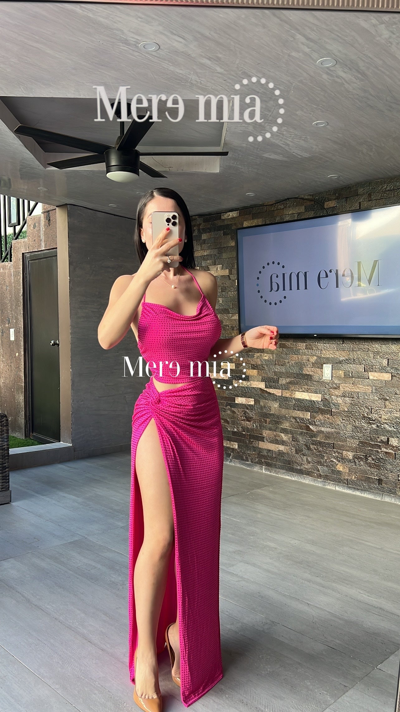 Conjunto rosa puntos