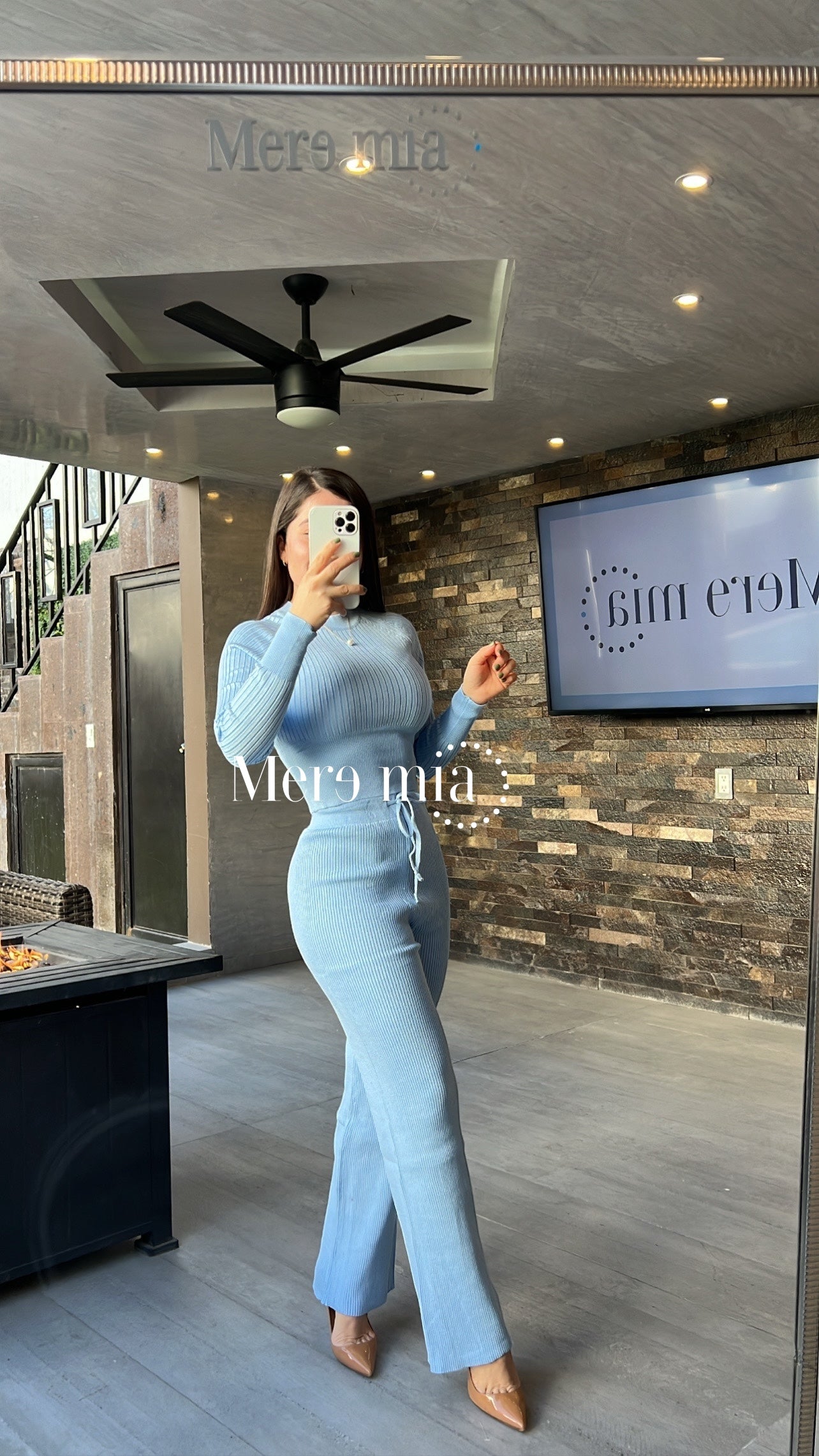 Conjunto azul sweater pantalon