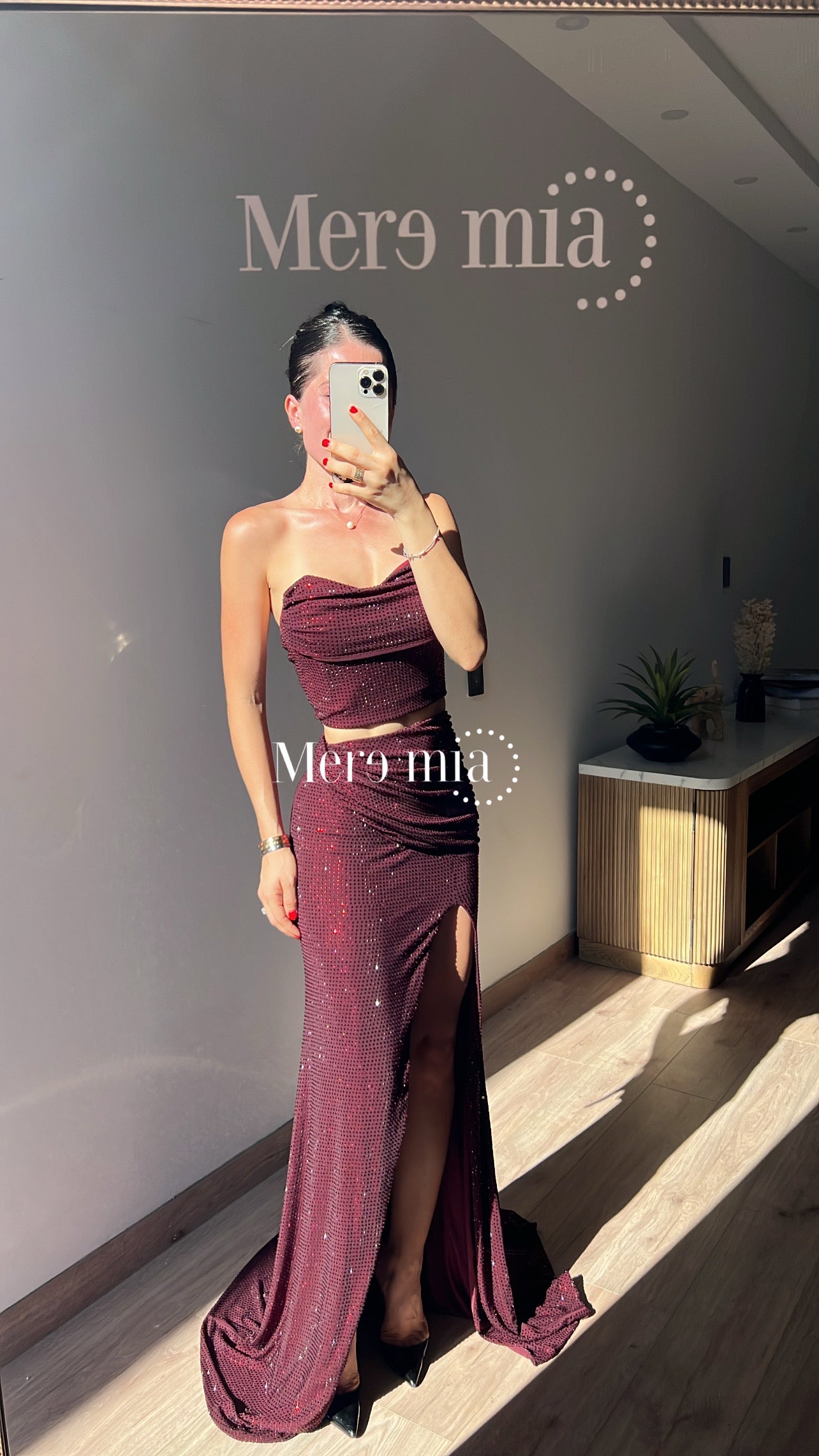 Conjunto tinto puntos