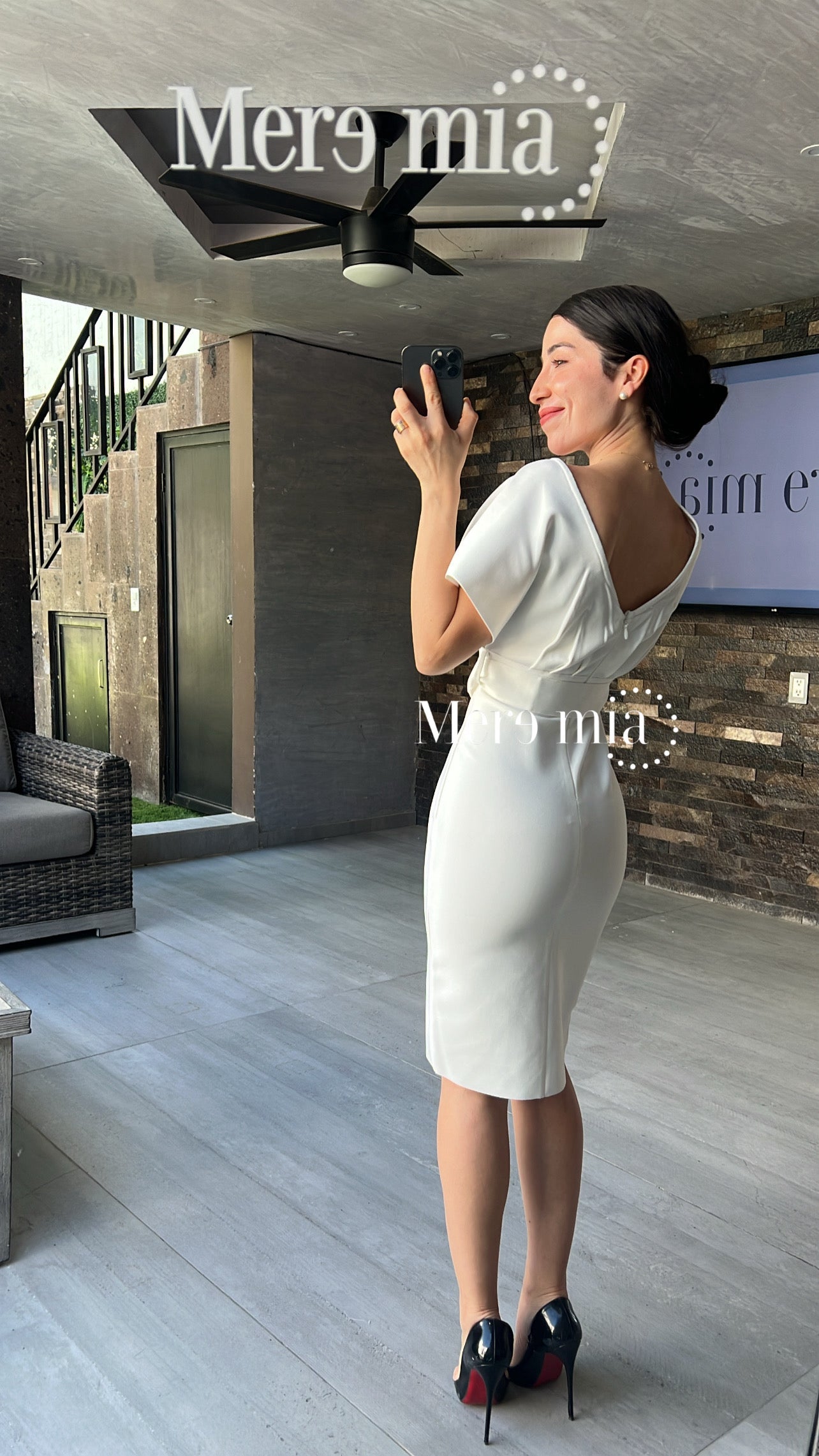 Vestido blanco cinto