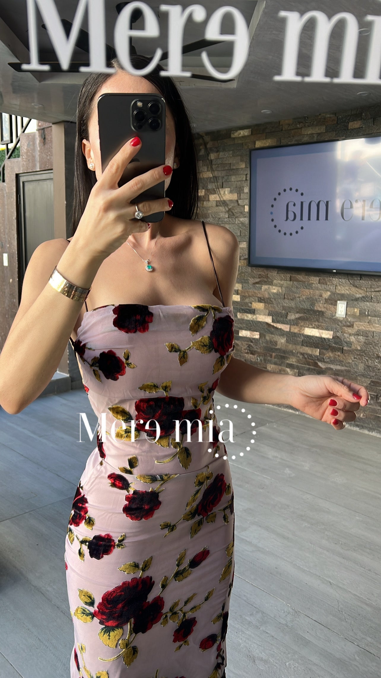 Vestido flores estampado
