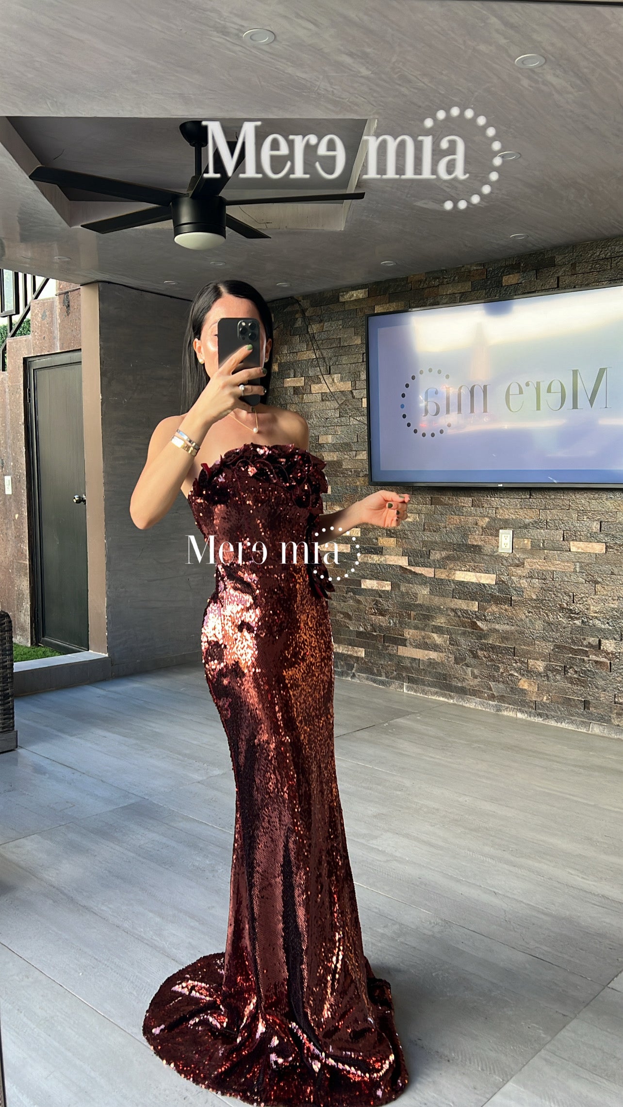 Vestido Burgundy lent Flores