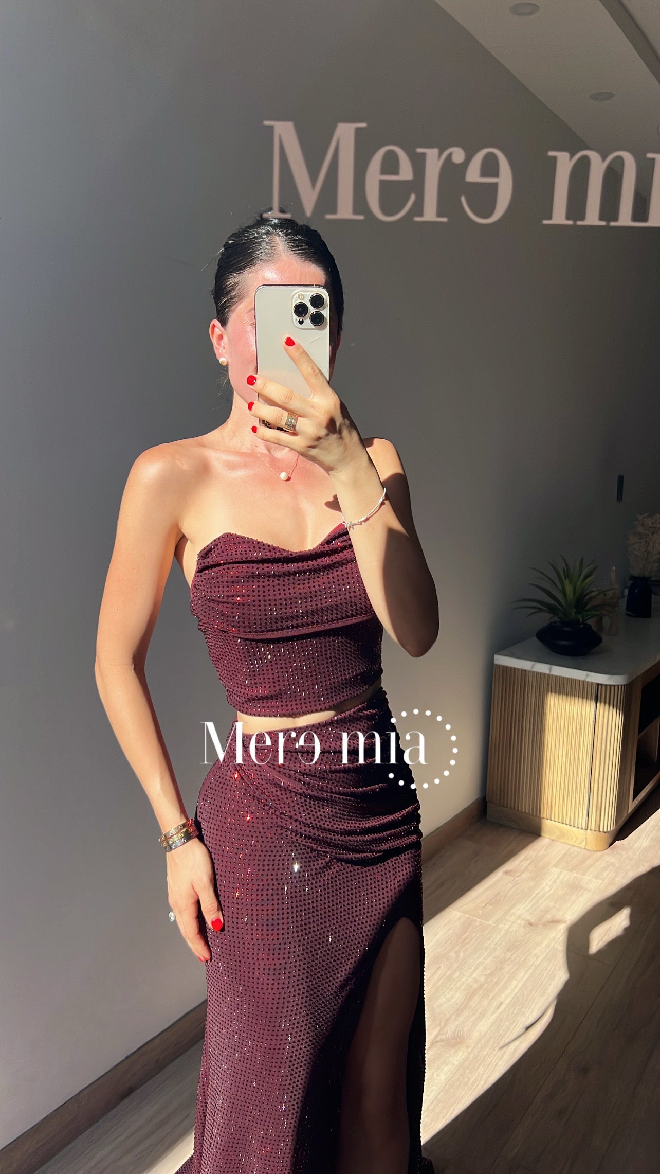 Conjunto tinto puntos