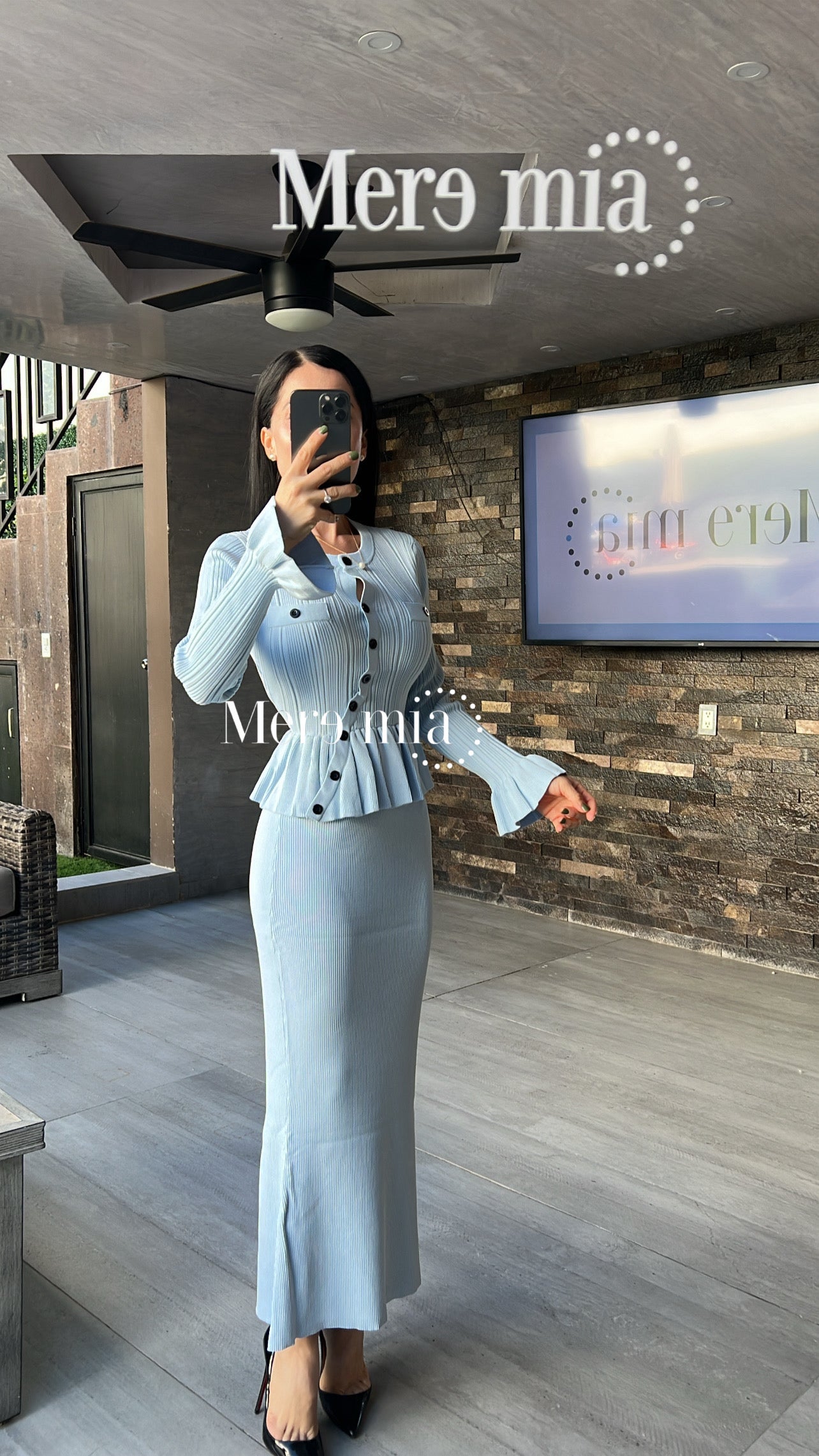 Conjunto azul olanes asim