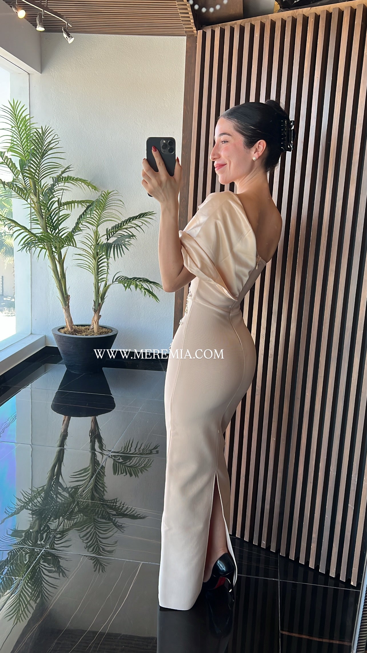 Vestido ramas tul