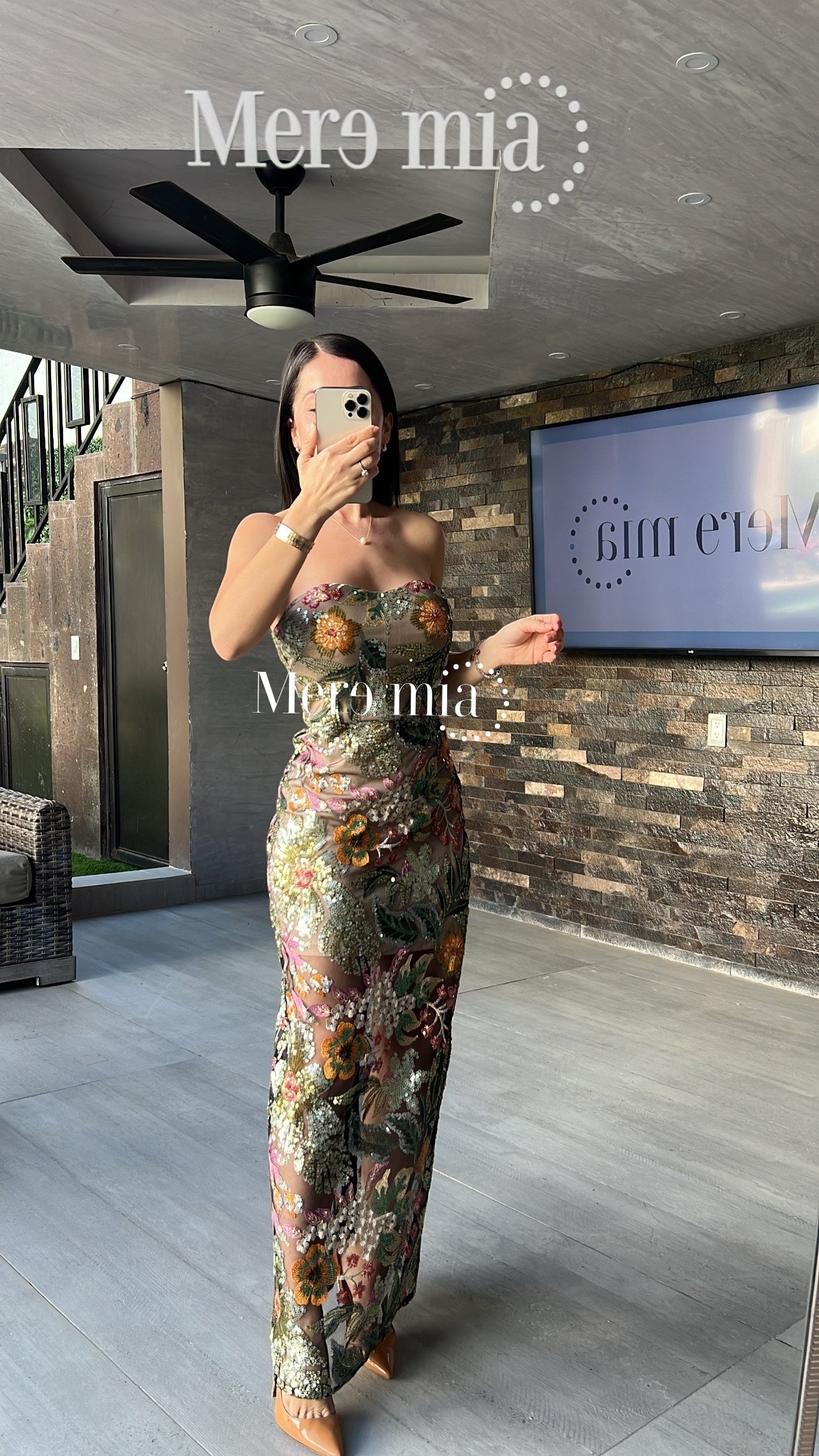 Vestido verde lent strapp