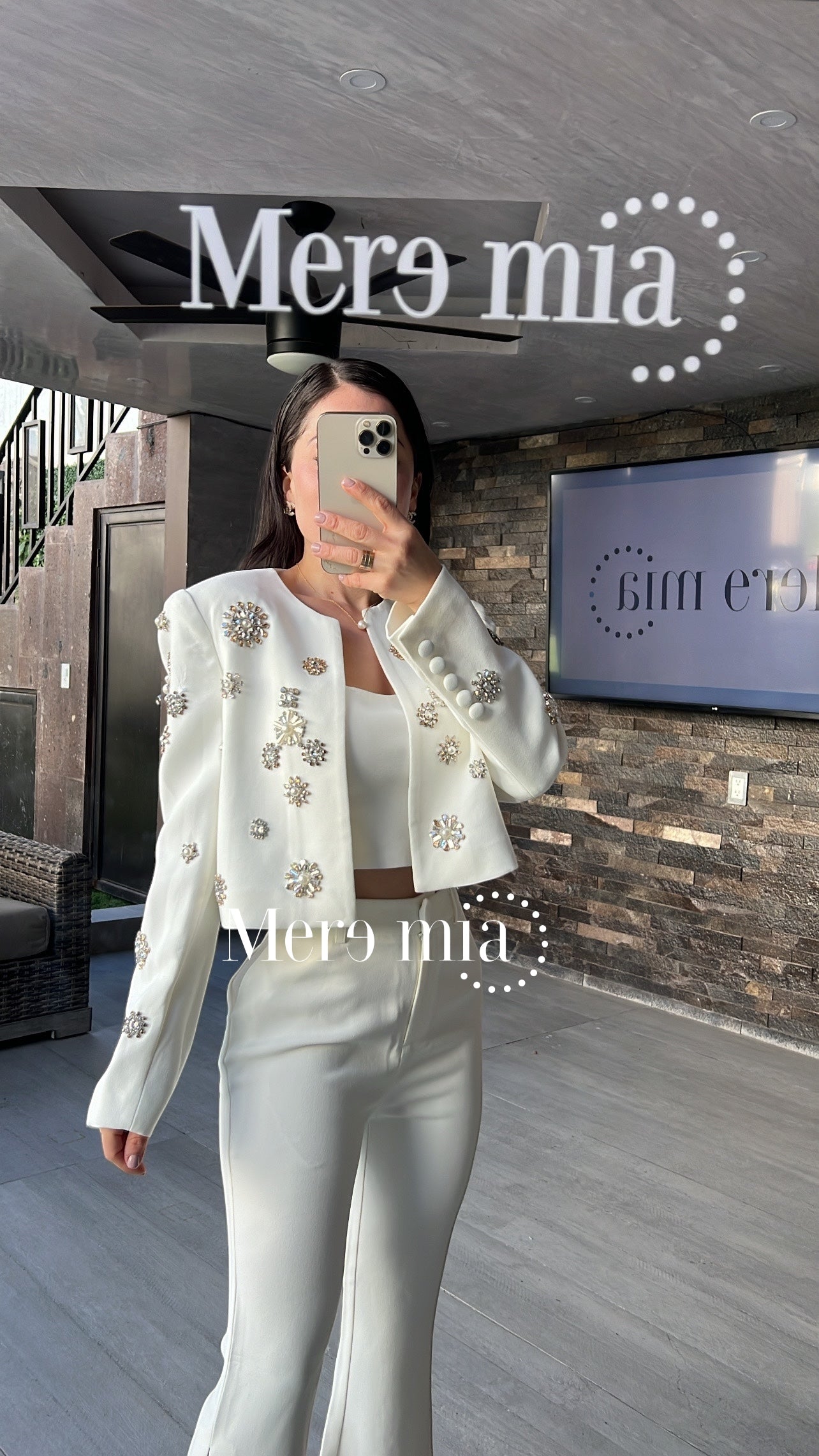 Conjunto blanco blazer