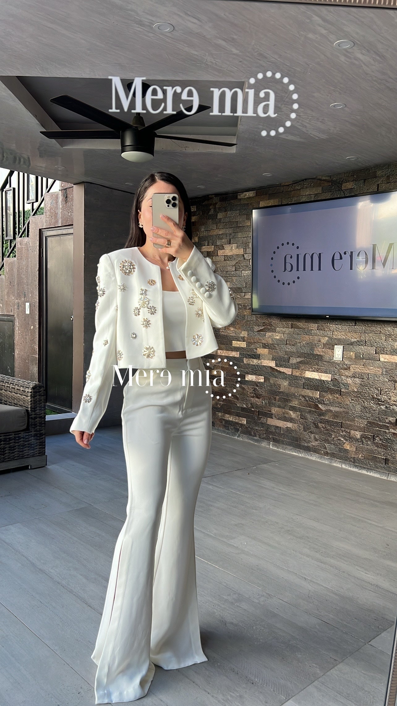 Conjunto blanco blazer