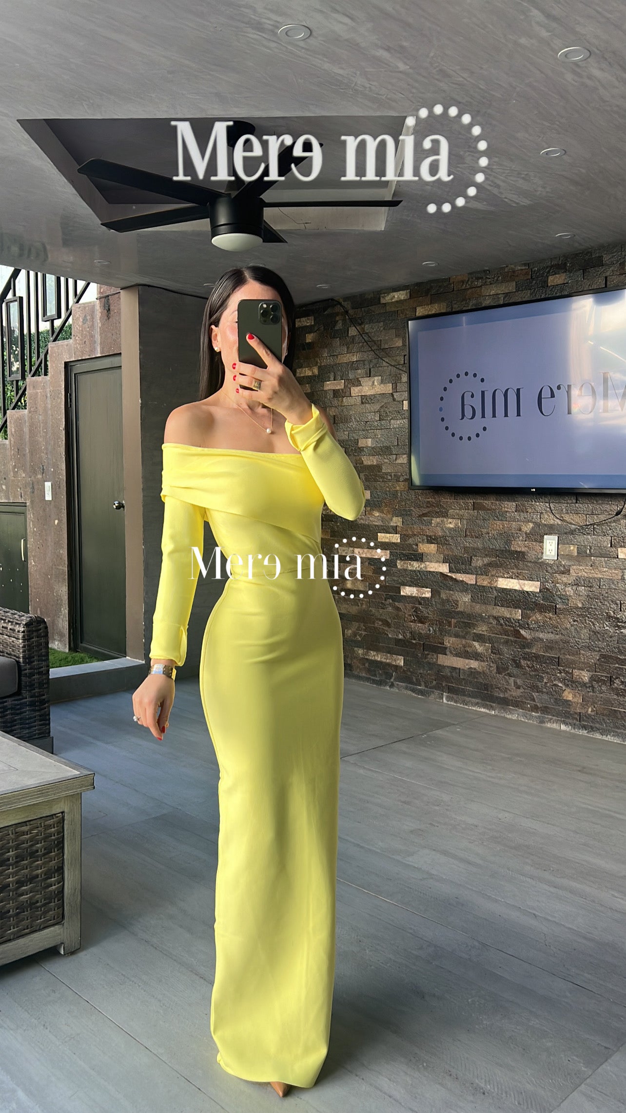 Vestido amarillo ml homb