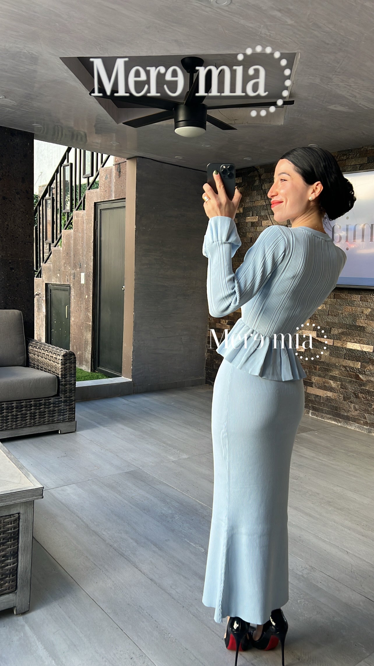 Conjunto azul olanes asim