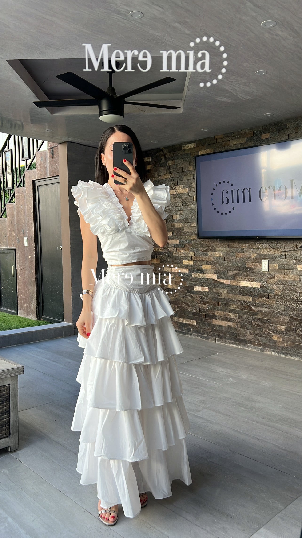 Conjunto blanco olanes