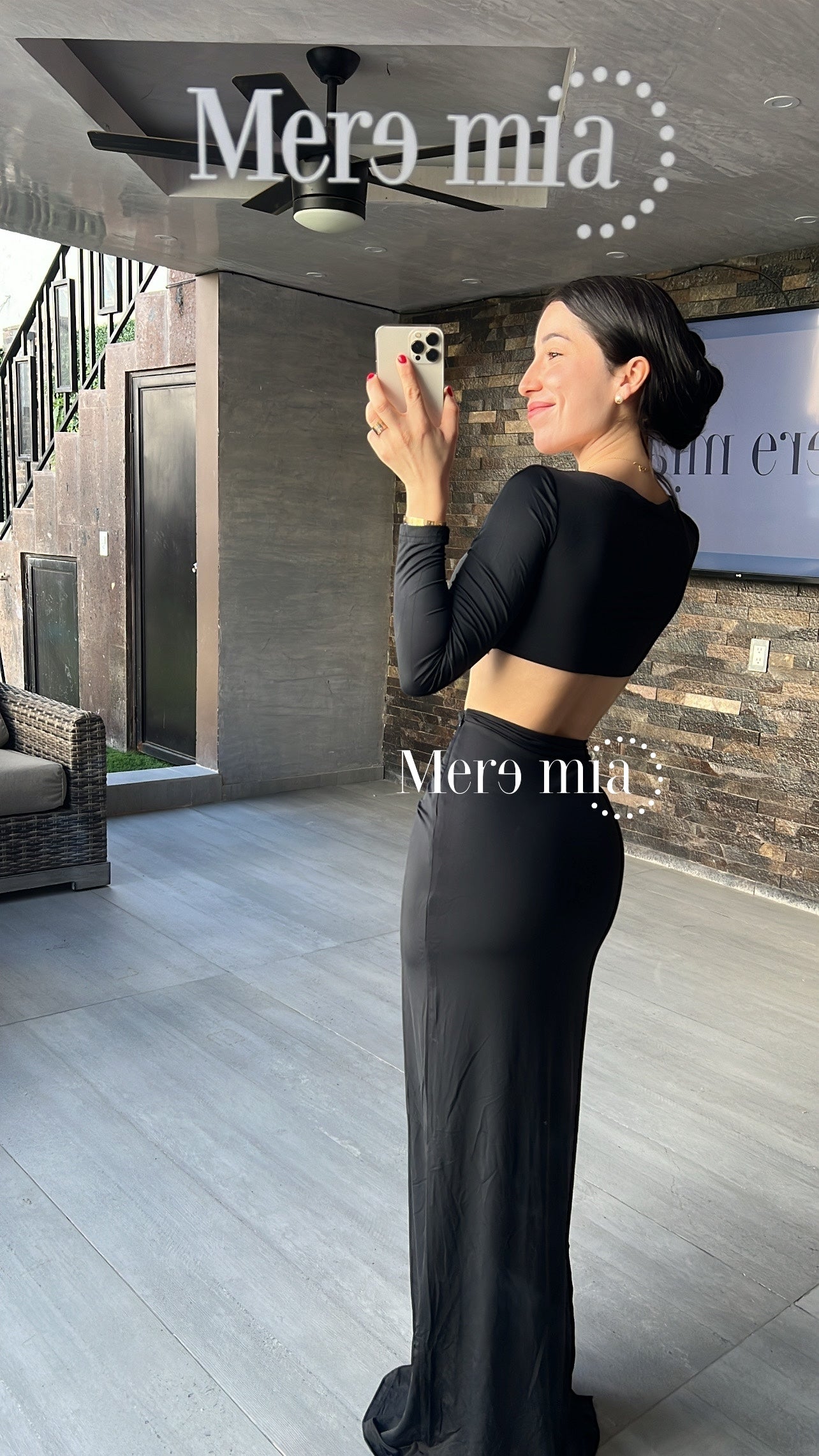 Conjunto negro ab pierna