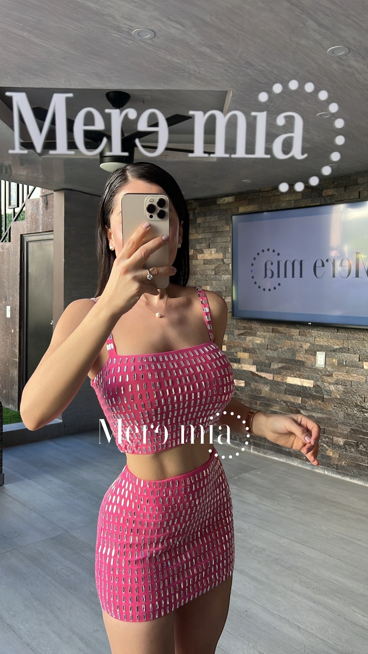 Conjunto rosa apl rect