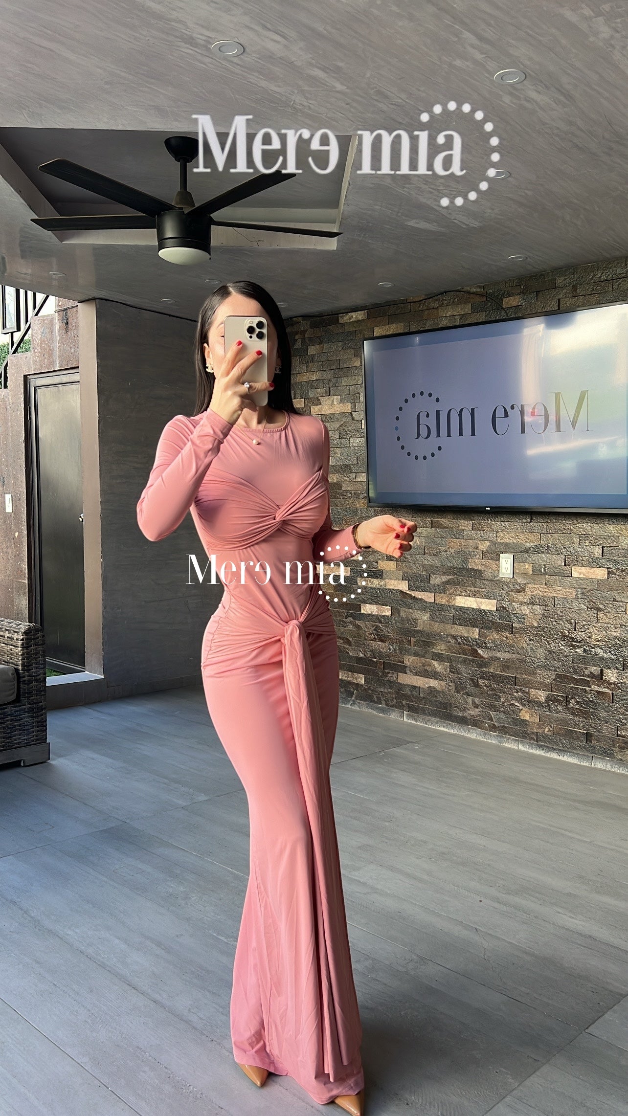 Vestido nudo stretch ml