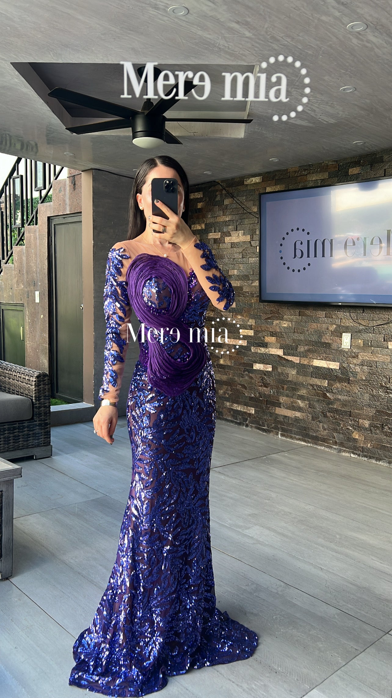 Vestido uva lent