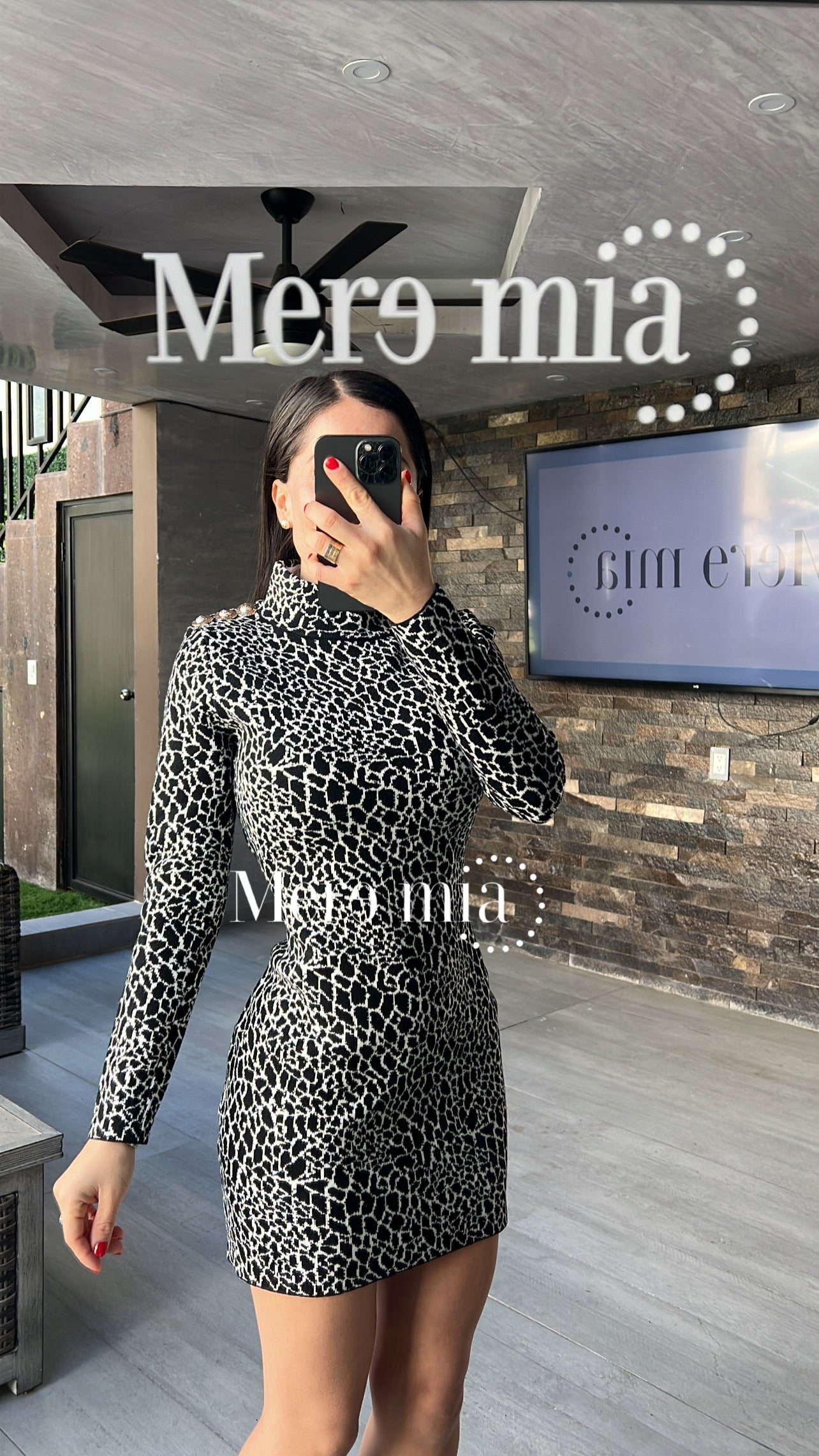 Vestido zebra print