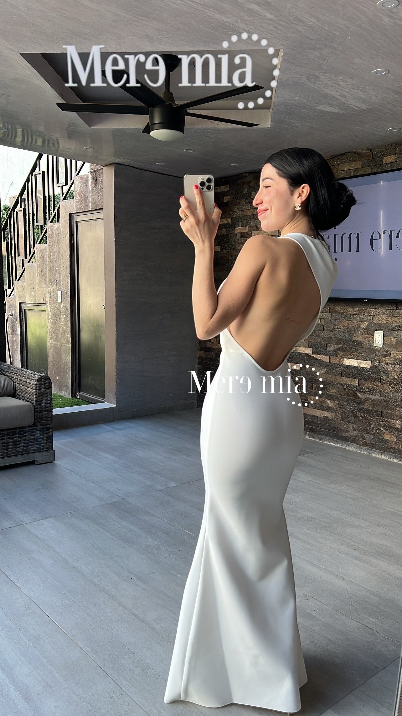 Vestido espalda largo