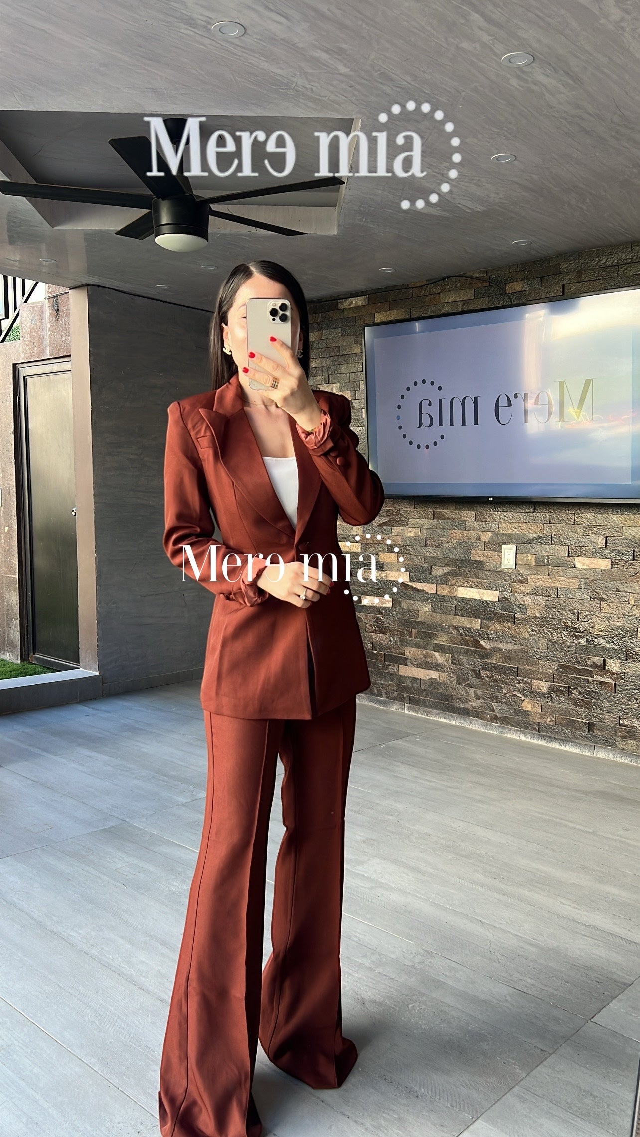 Conjunto pantalón cafe