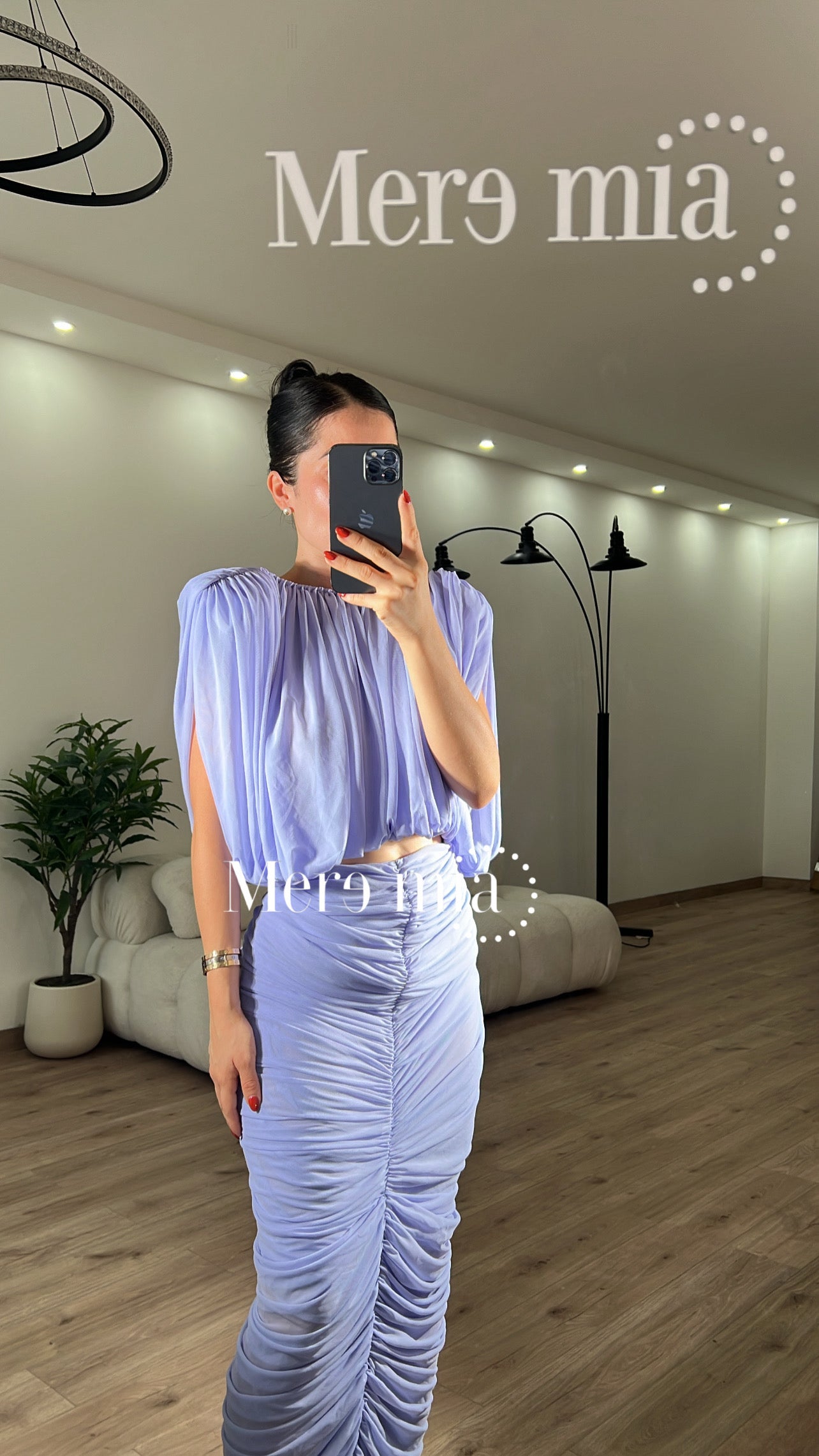 Vestido pliegues bombacho